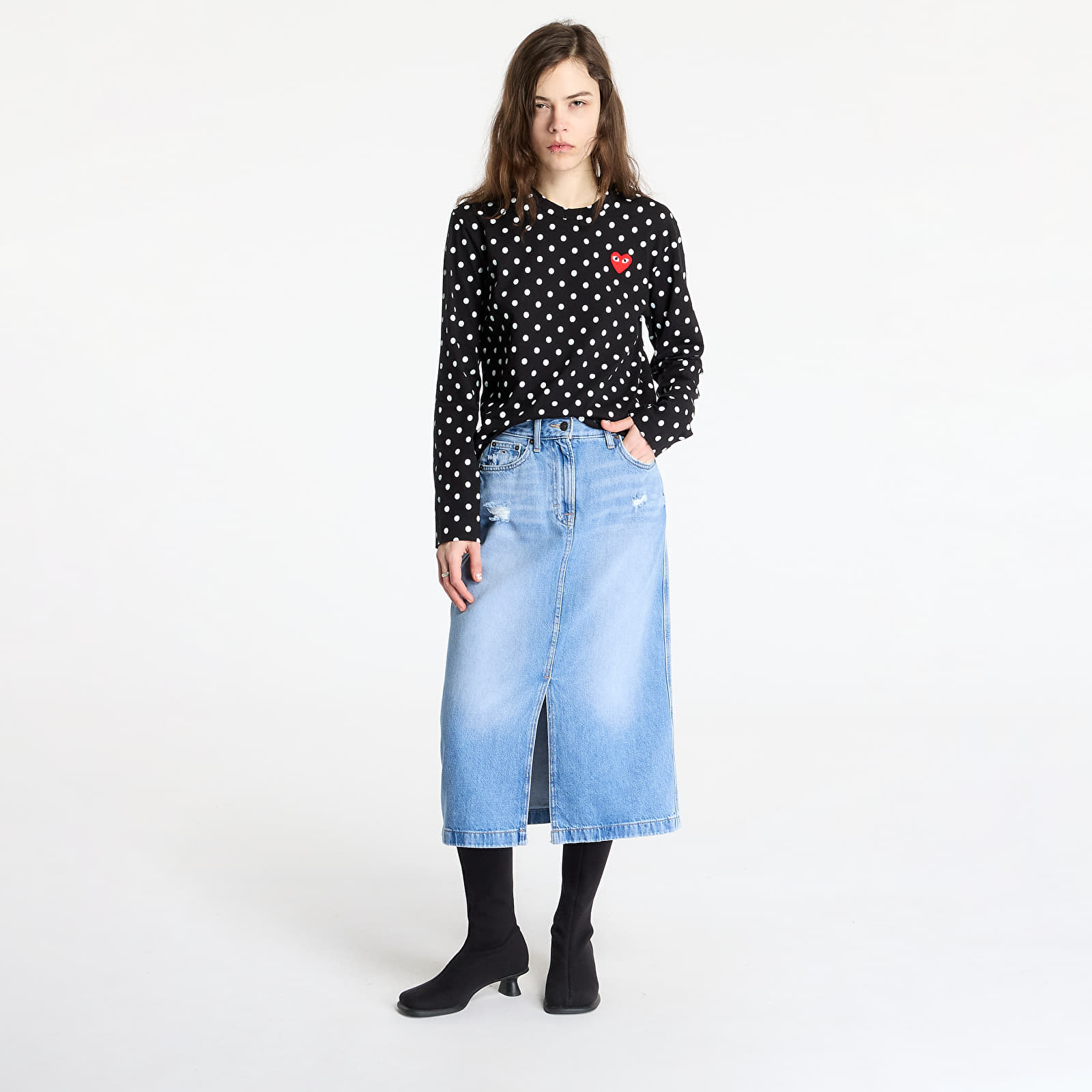 Faldas Tommy Jeans Claire Midi Skirt Denim
