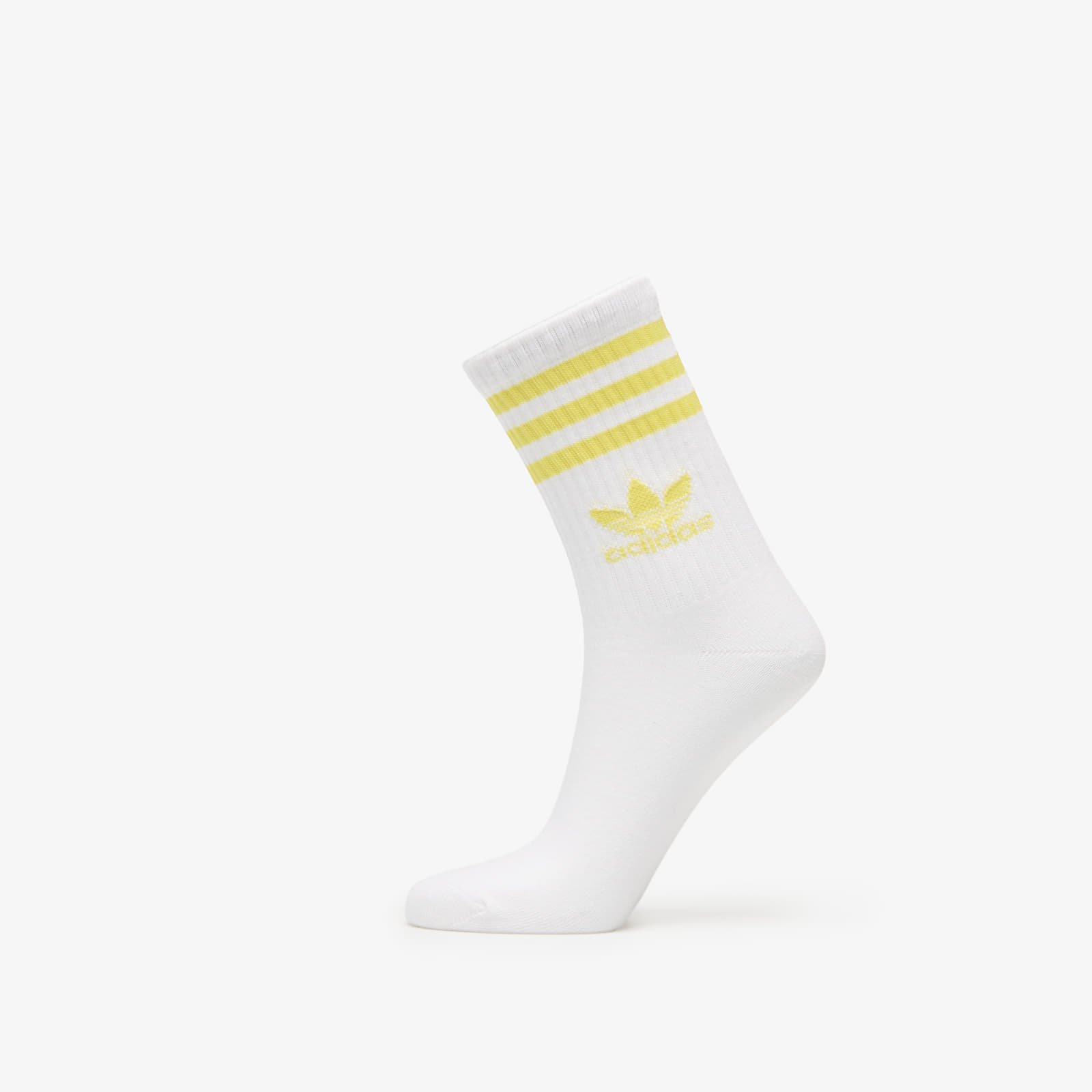 Pánské ponožky adidas 3 Stripes Crew Sock 3-Pack White/ Easy Mint/ White
