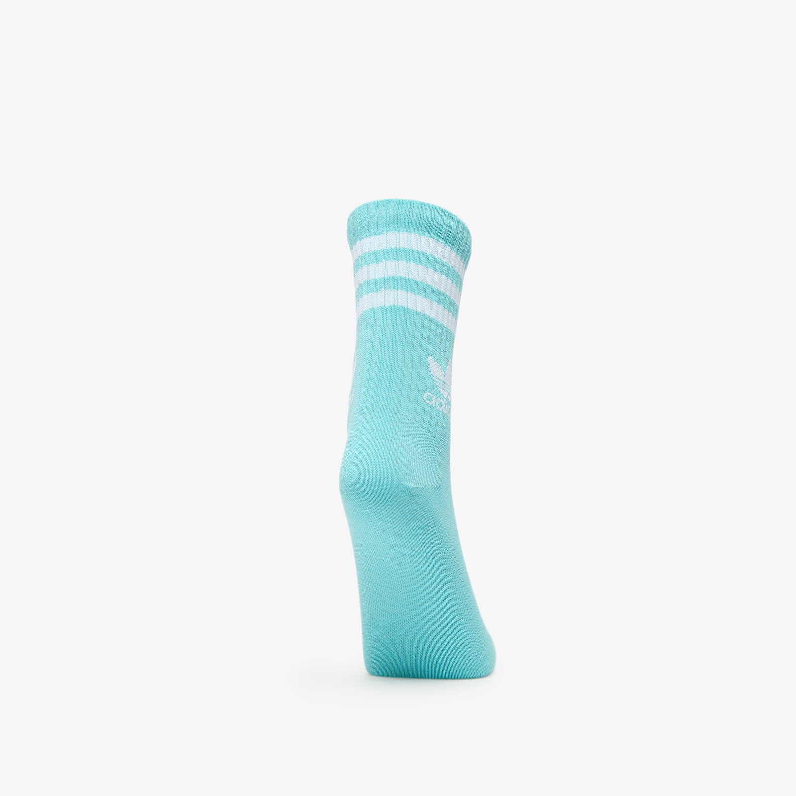 Pánské ponožky adidas 3 Stripes Crew Sock 3-Pack White/ Easy Mint/ White