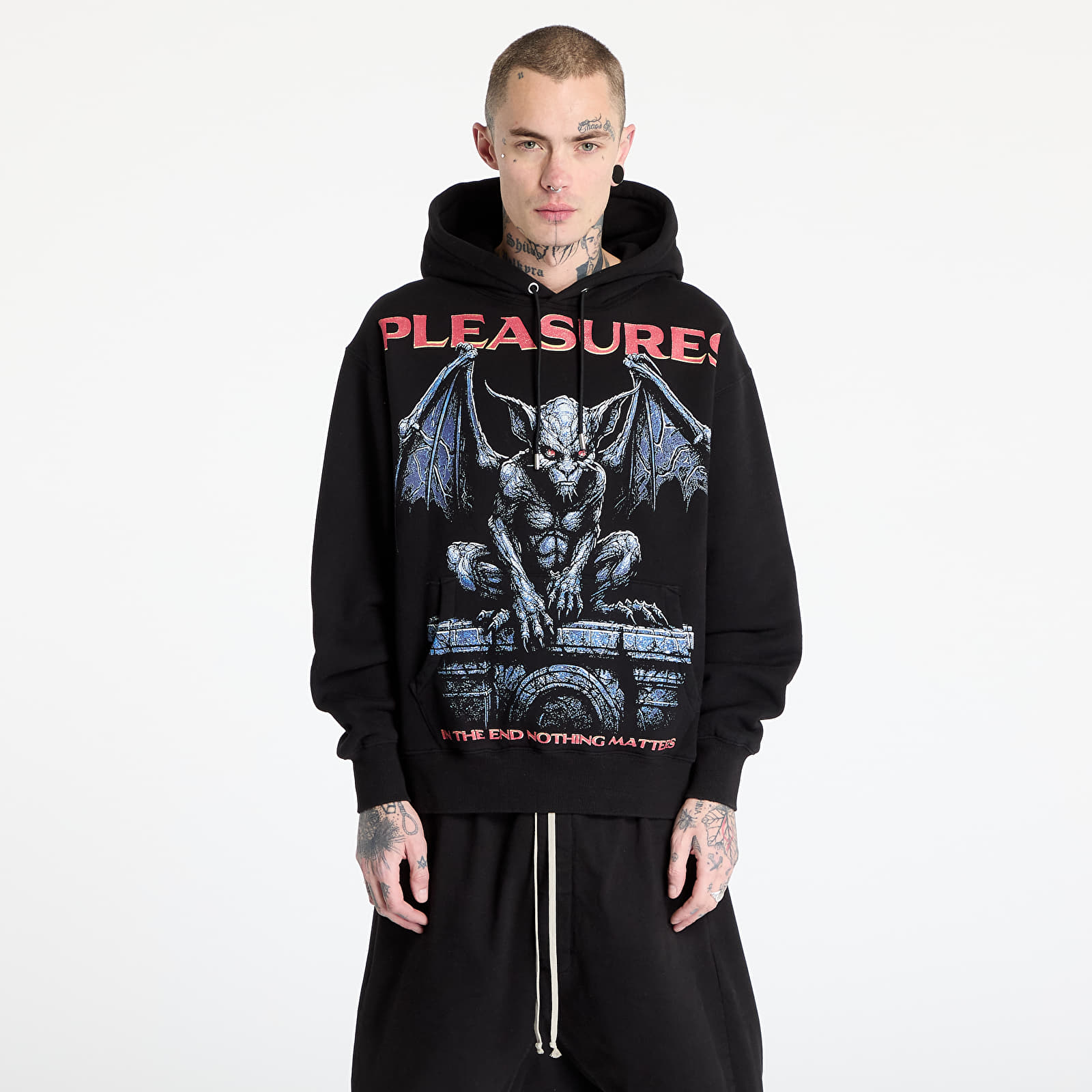 Meeste kampsunid PLEASURES Gargoyle Hoodie Black