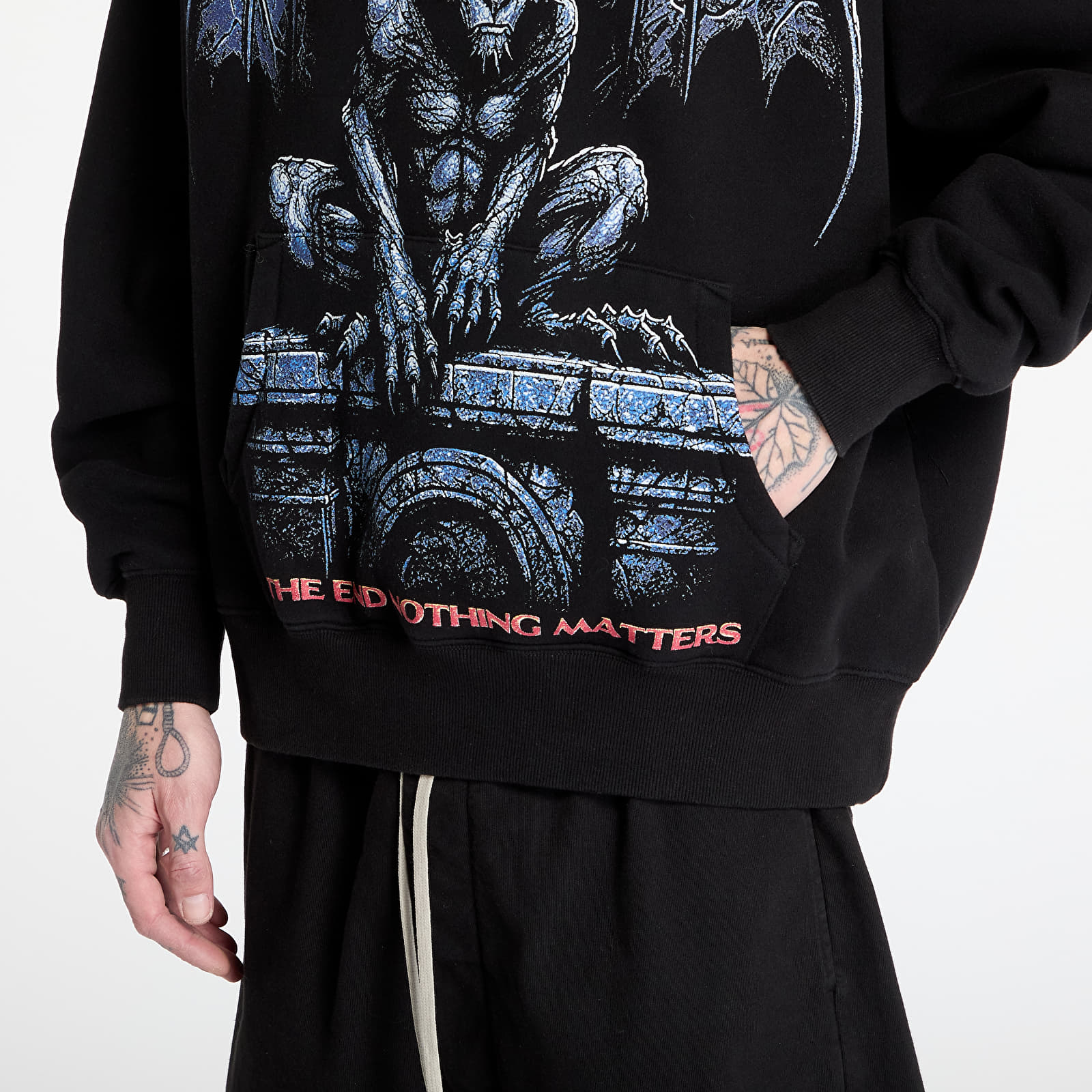 Meeste kampsunid PLEASURES Gargoyle Hoodie Black