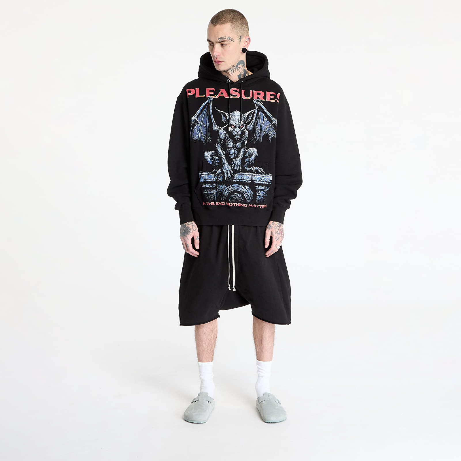Meeste kampsunid PLEASURES Gargoyle Hoodie Black