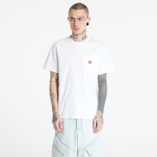 Tričko Carhartt WIP S/S Pocket Heart T-Shirt UNISEX White/ Red