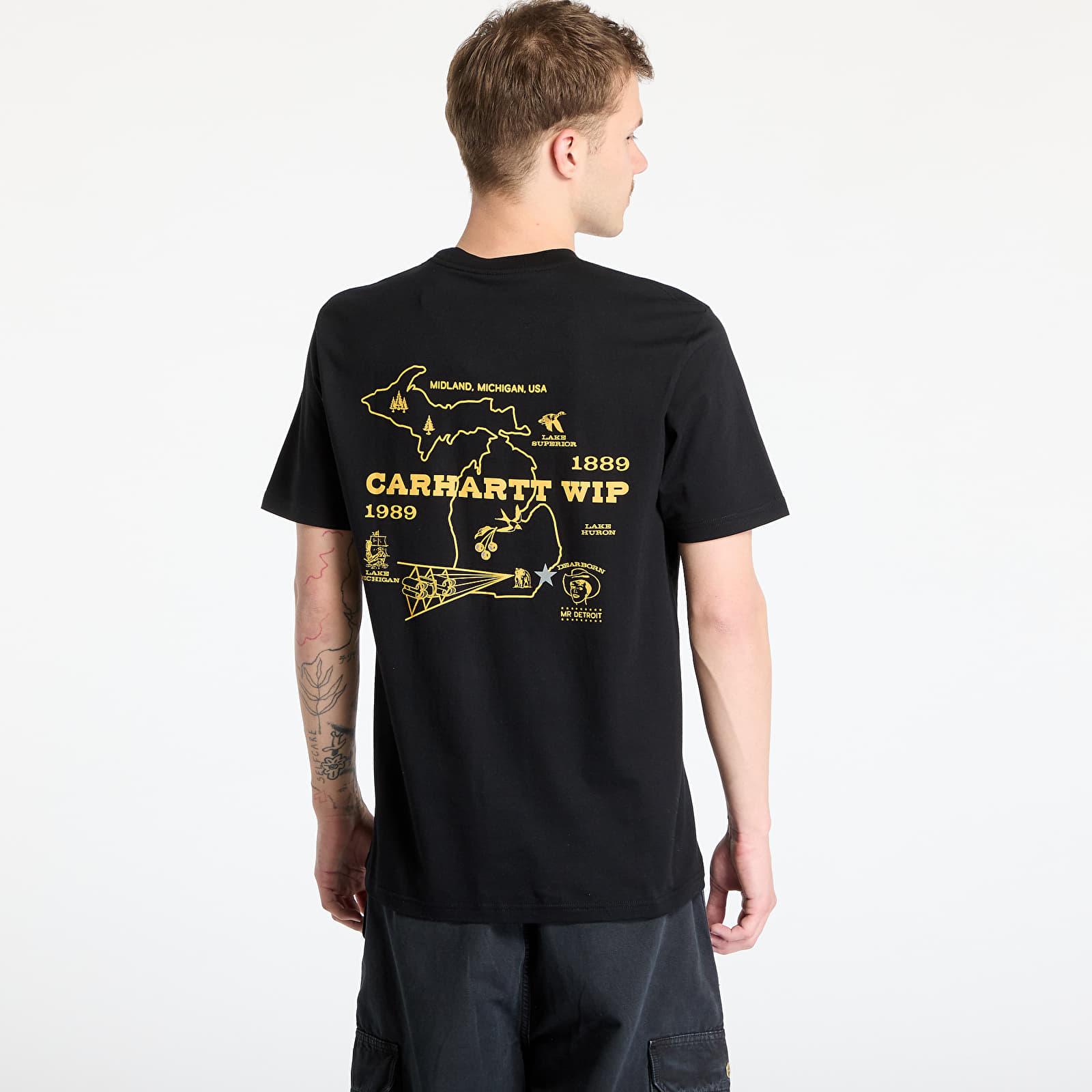 Trička Carhartt WIP S/S Home State T-Shirt UNISEX Black