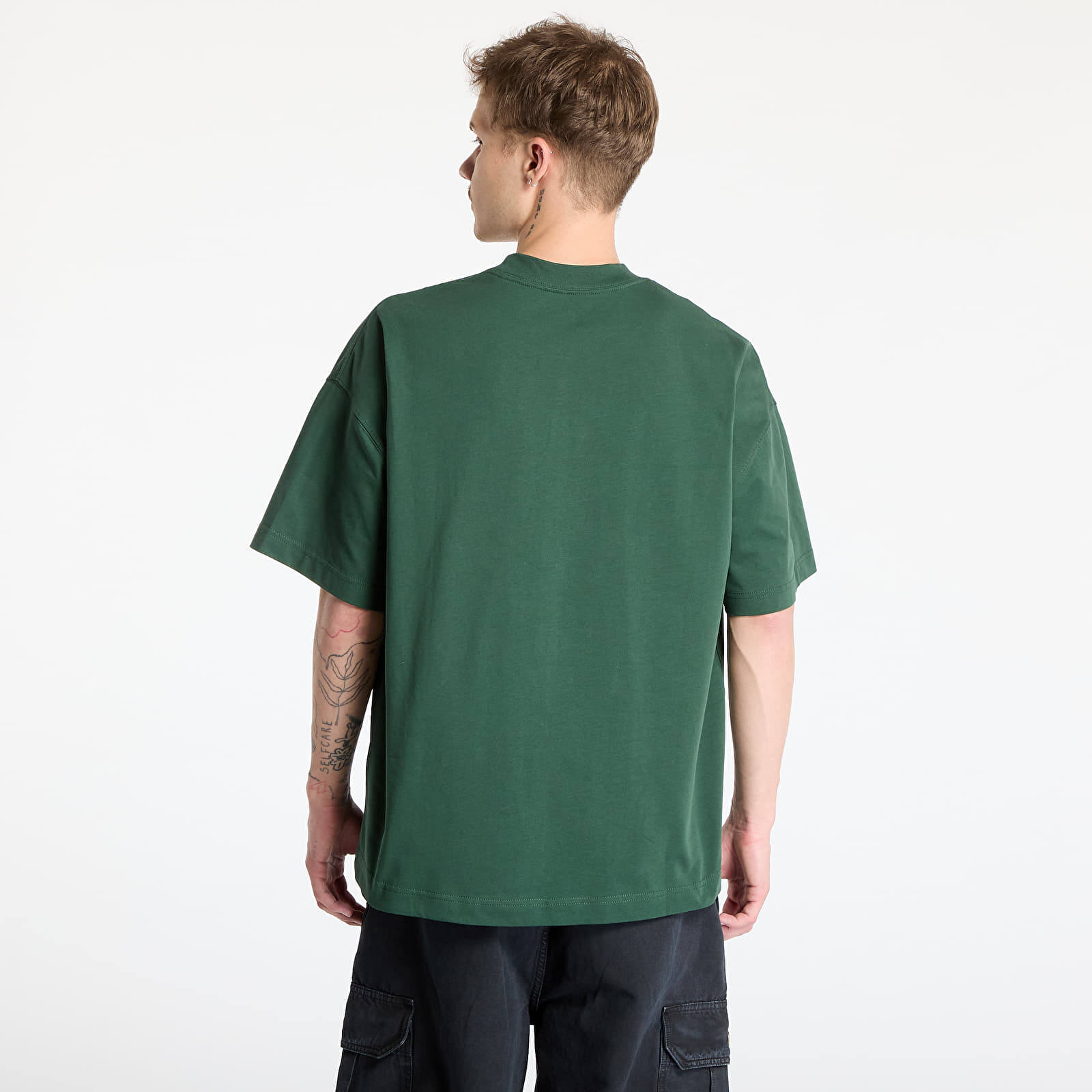 Trička Carhartt WIP S/S Signature Script T-Shirt UNISEX Sycamore Tree/ Dusty Rose