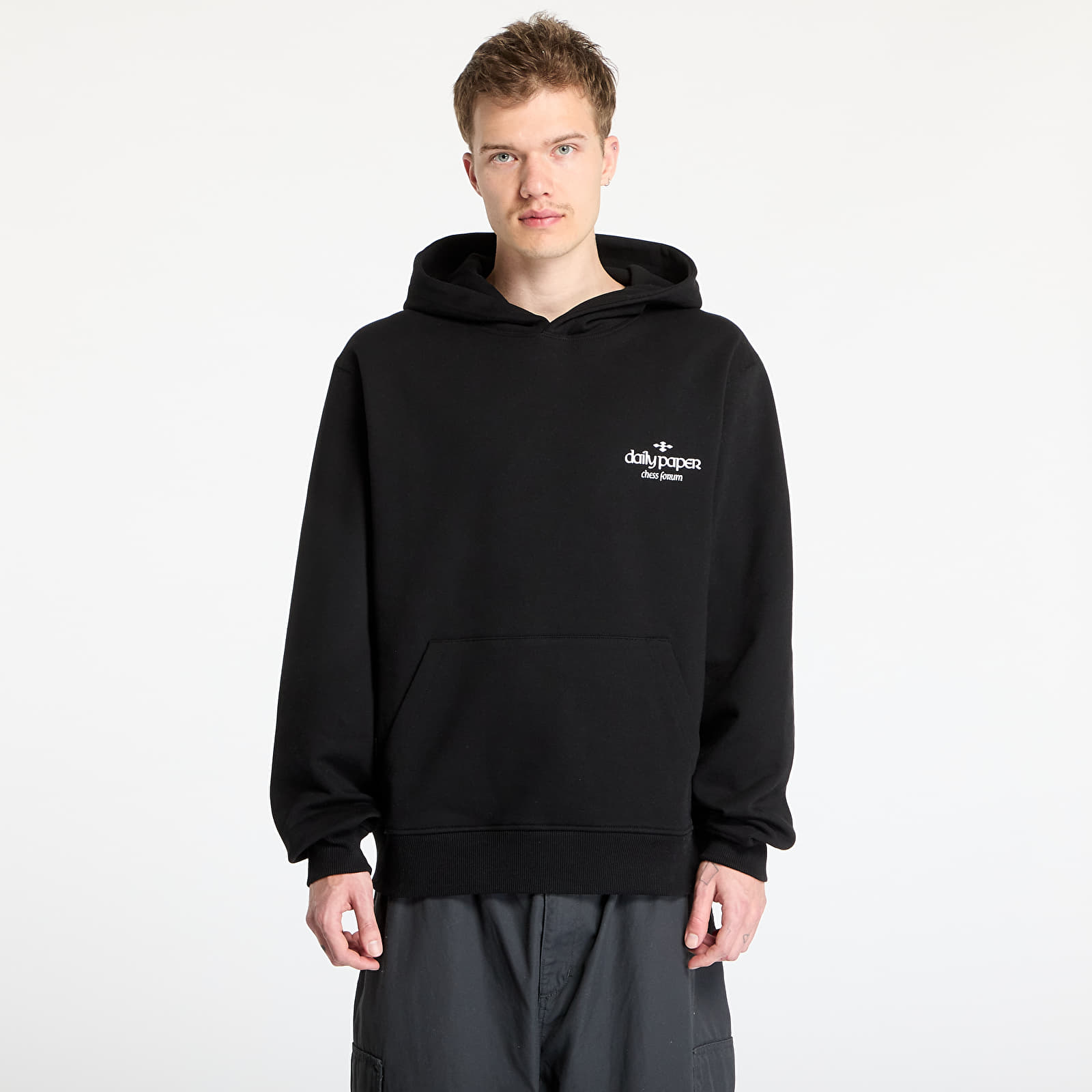 Men's sweatshirts Daily Paper Overlooked Hoodie UNISEX Black