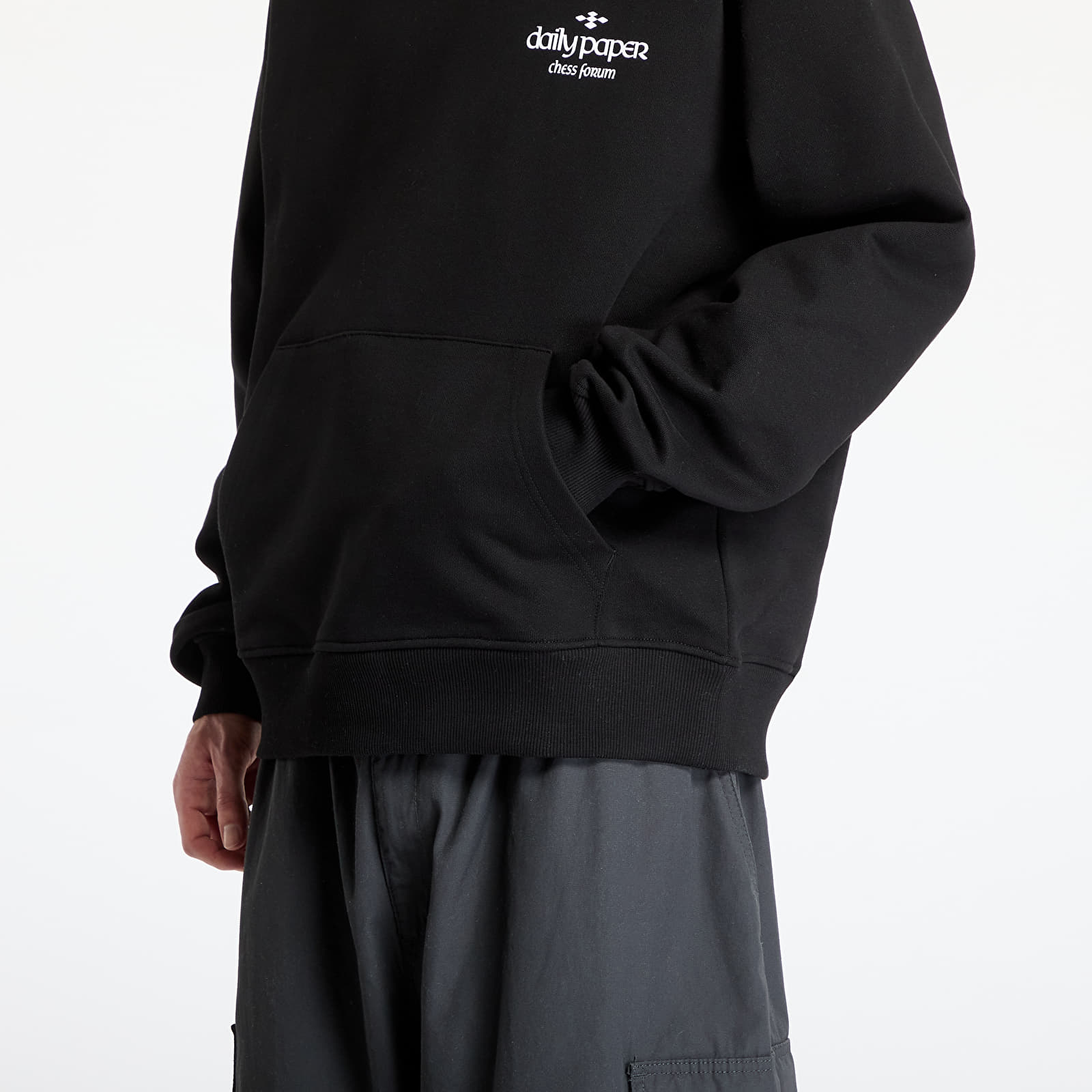 Men's sweatshirts Daily Paper Overlooked Hoodie UNISEX Black