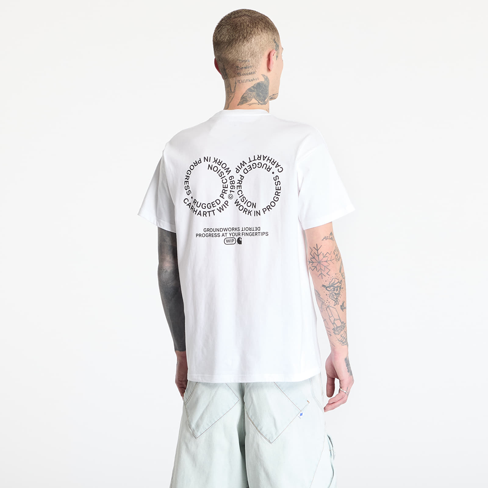 Camisetas hombre Carhartt WIP S/S Rotation T-Shirt UNISEX White/ Black