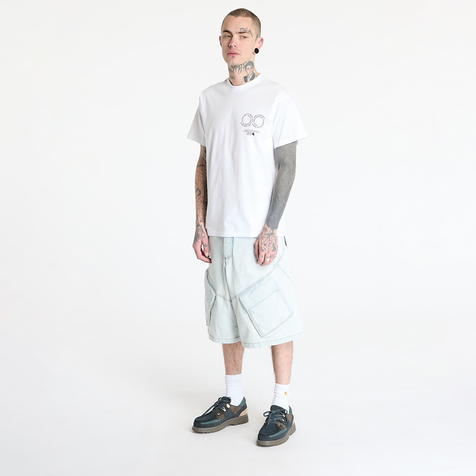 Camisetas hombre Carhartt WIP S/S Rotation T-Shirt UNISEX White/ Black