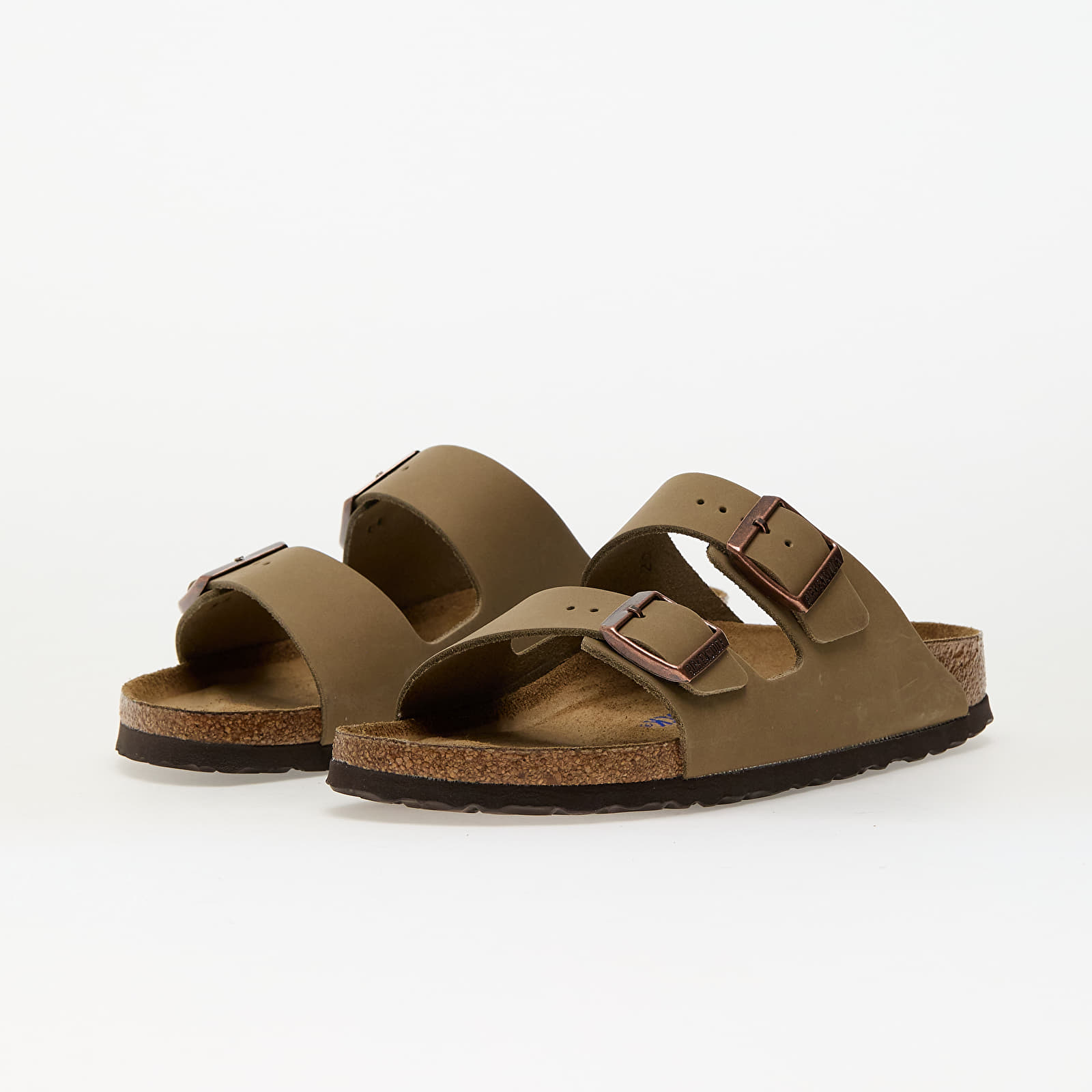 Women's sneakers and shoes Birkenstock Arizona Soft Footbed Natural Leather Oiled Tabacco Brown