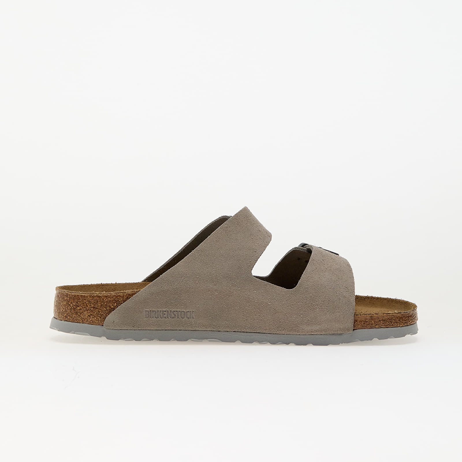 Zapatillas Hombre Birkenstock Arizona Suede Leather Stone Coin