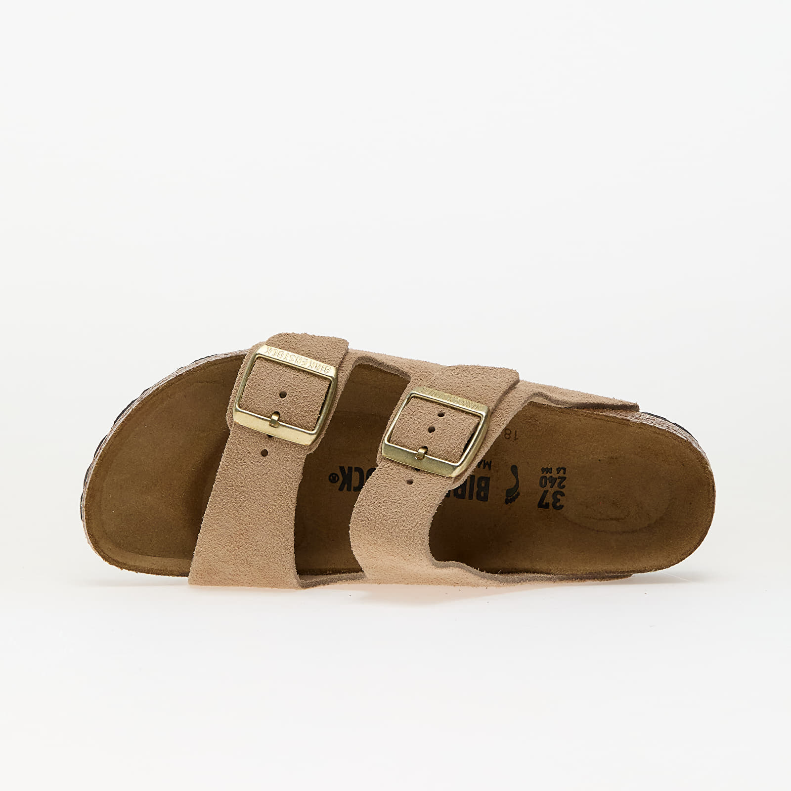 Naiste tossud ja kingad Birkenstock Arizona Suede Leather Sandcastle