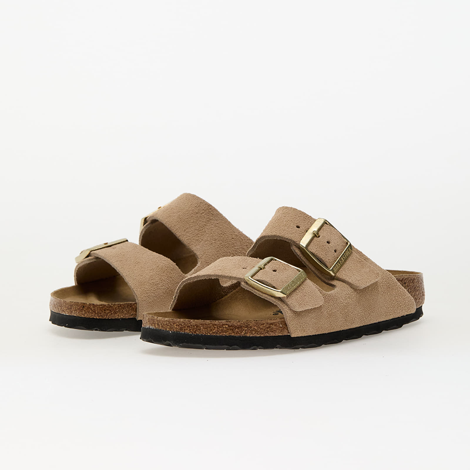 Naiste tossud ja kingad Birkenstock Arizona Suede Leather Sandcastle