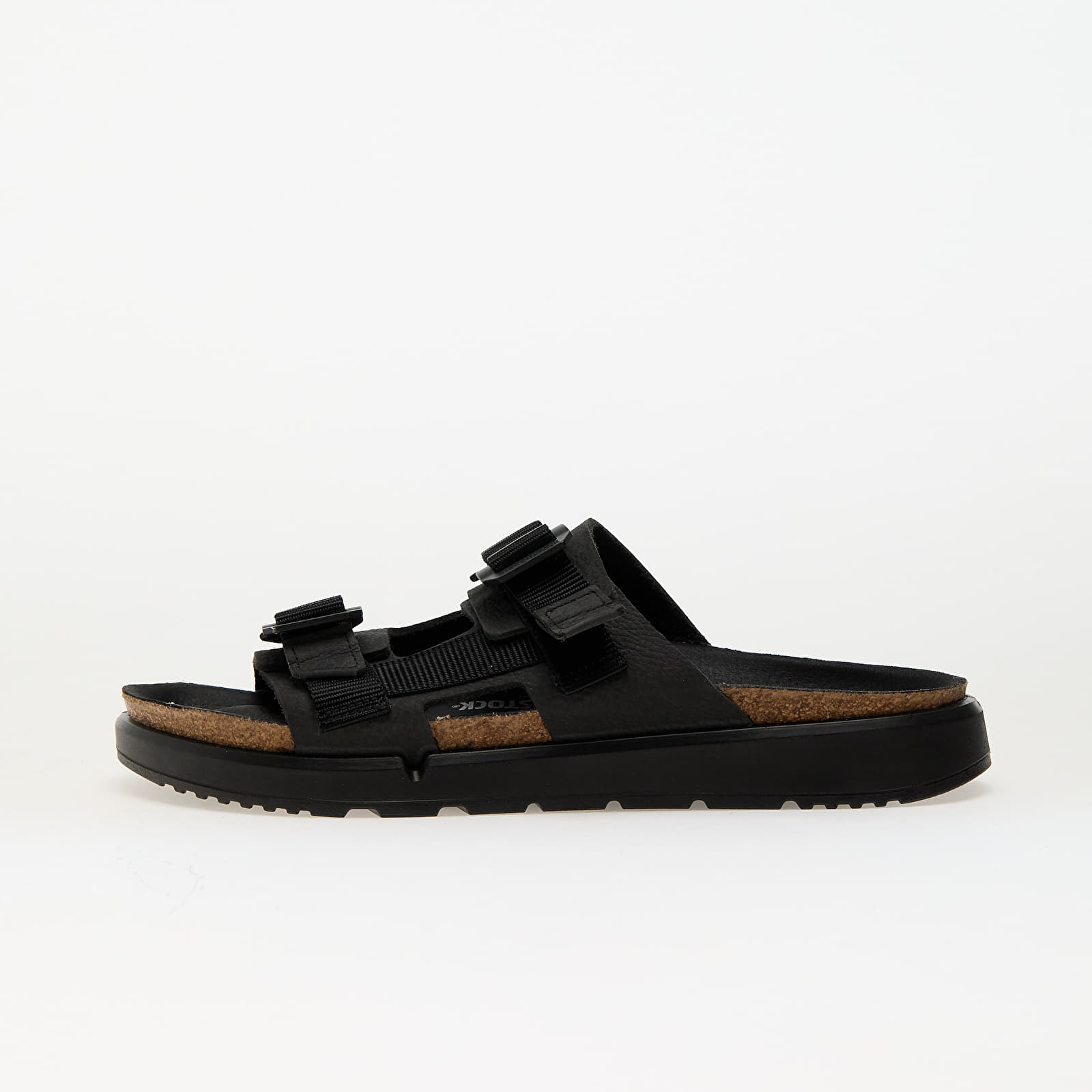 Men's sneakers and shoes Birkenstock Shinjuku 2 Strap Natural Leather/Textile Black