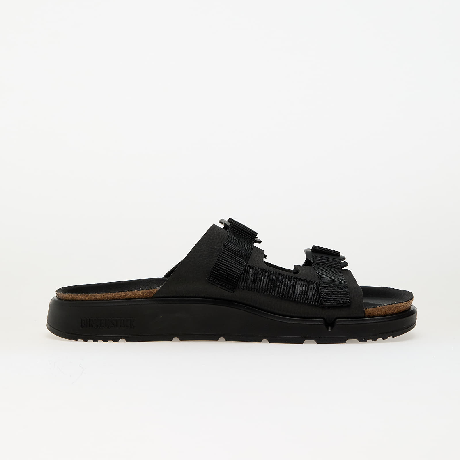 Men's sneakers and shoes Birkenstock Shinjuku 2 Strap Natural Leather/Textile Black
