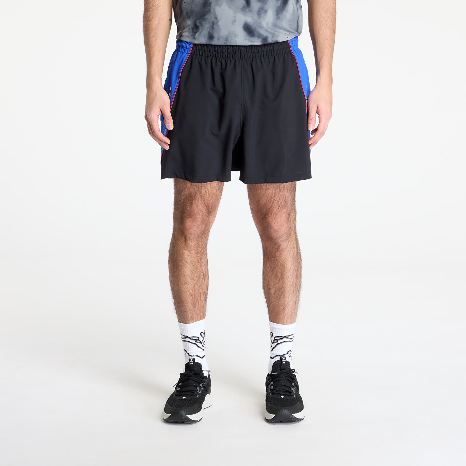 Moške kratke hlače Under Armour Project Rock Colorblock Woven Short Black
