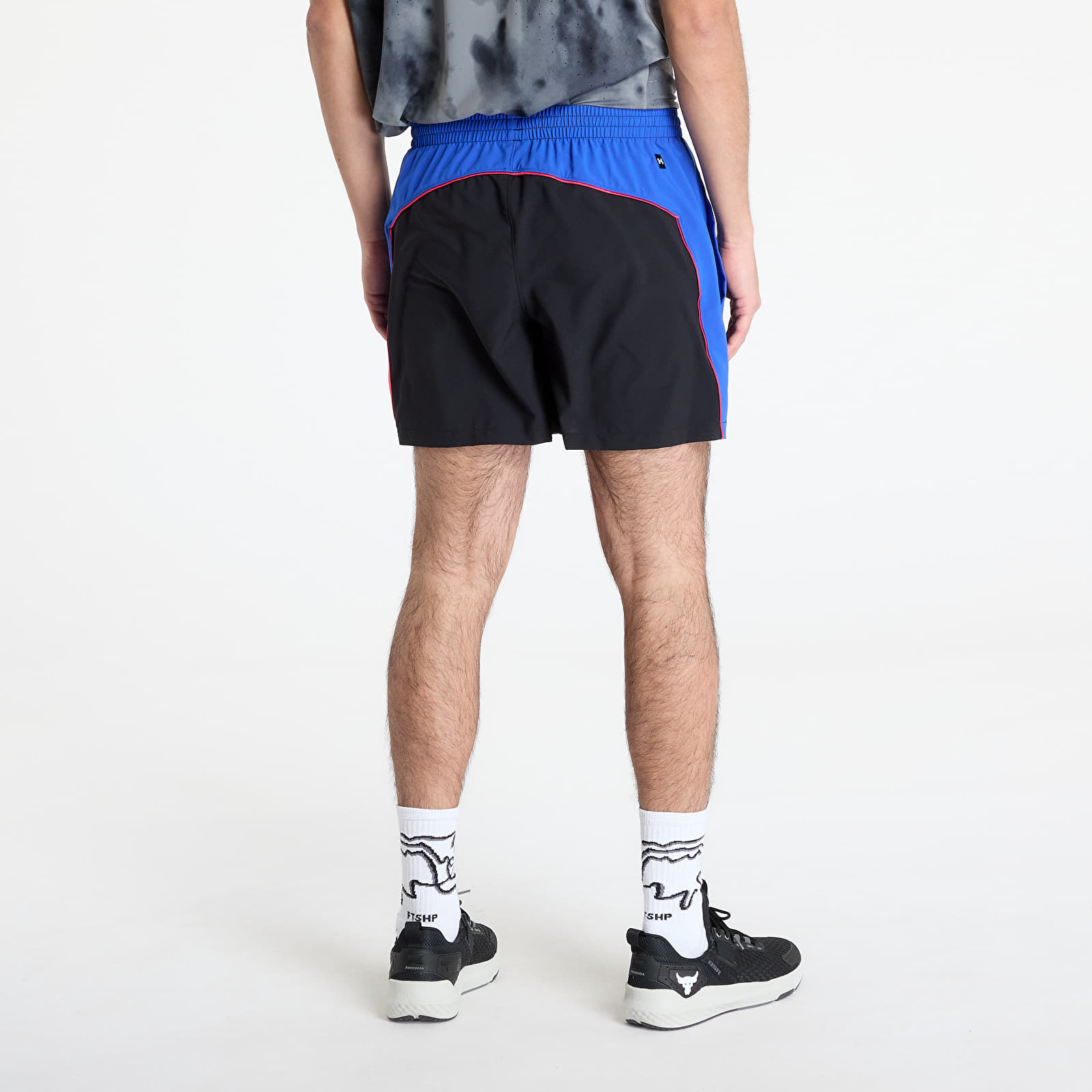 Moške kratke hlače Under Armour Project Rock Colorblock Woven Short Black