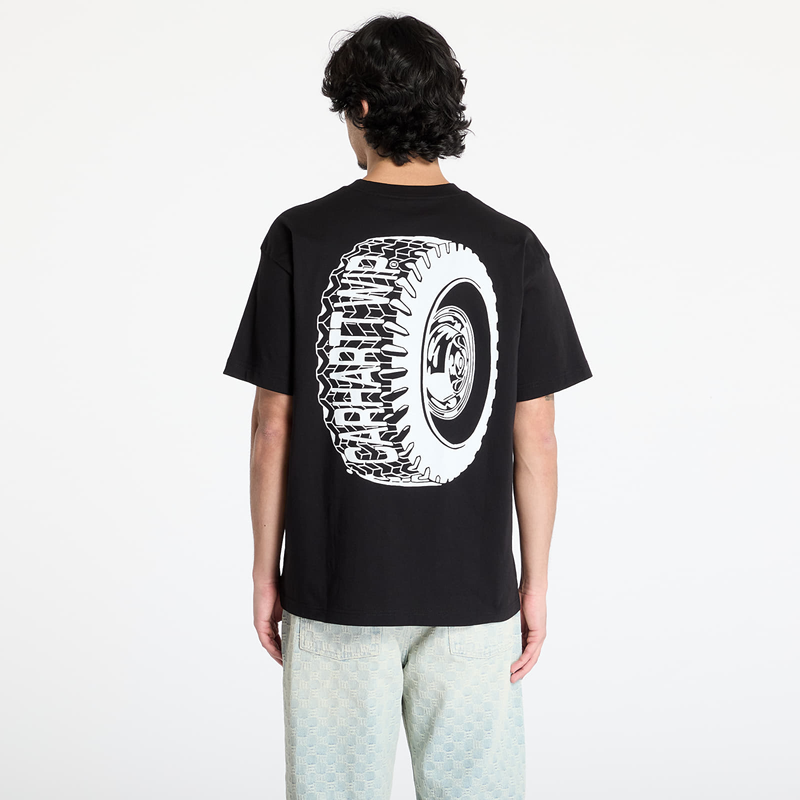 Pánská trička Carhartt WIP Shortsleeve Tire T-Shirt UNISEX Black