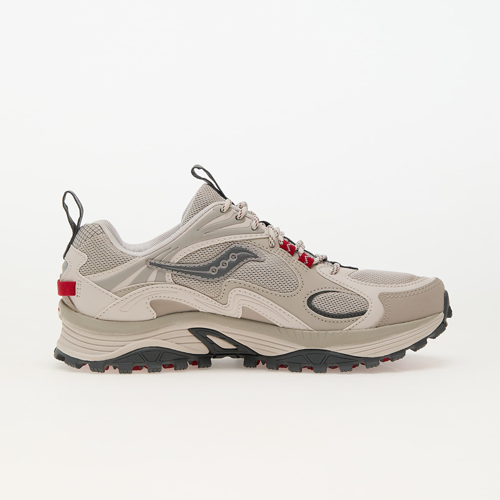 Joggesko og sko for menn Saucony Grid Aura X Dove/ Red