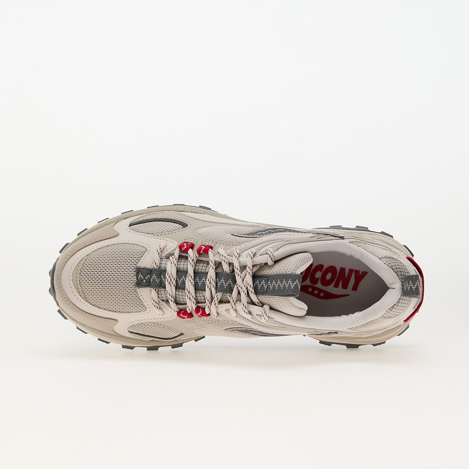 Joggesko og sko for menn Saucony Grid Aura X Dove/ Red