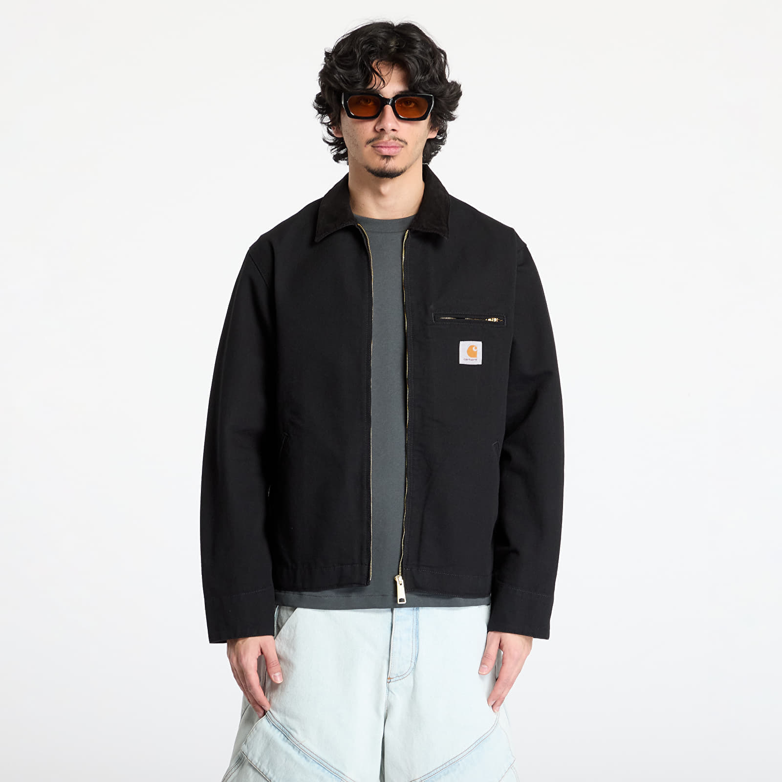 Jas Carhartt WIP Detroit Jacket UNISEX Black/ Black Rinsed L