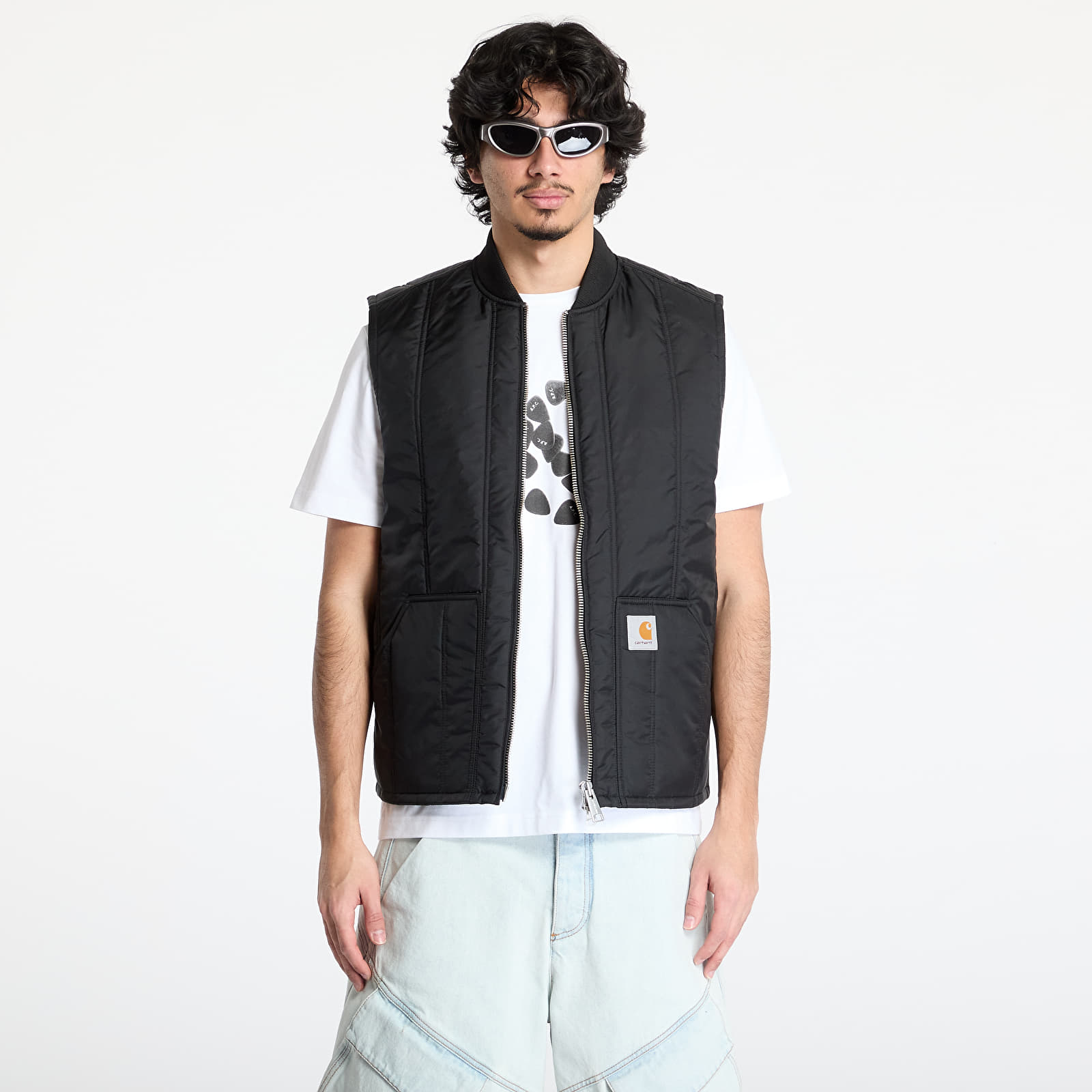 Pánské vesty Carhartt WIP Lachlan Vest Liner UNISEX Black