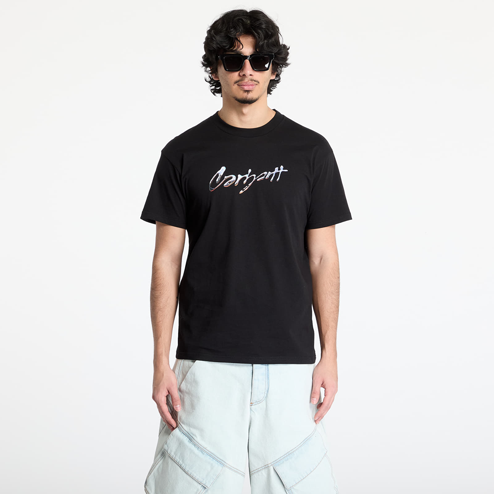 Camisetas hombre Carhartt WIP S/S Drip Script T-Shirt UNISEX Black