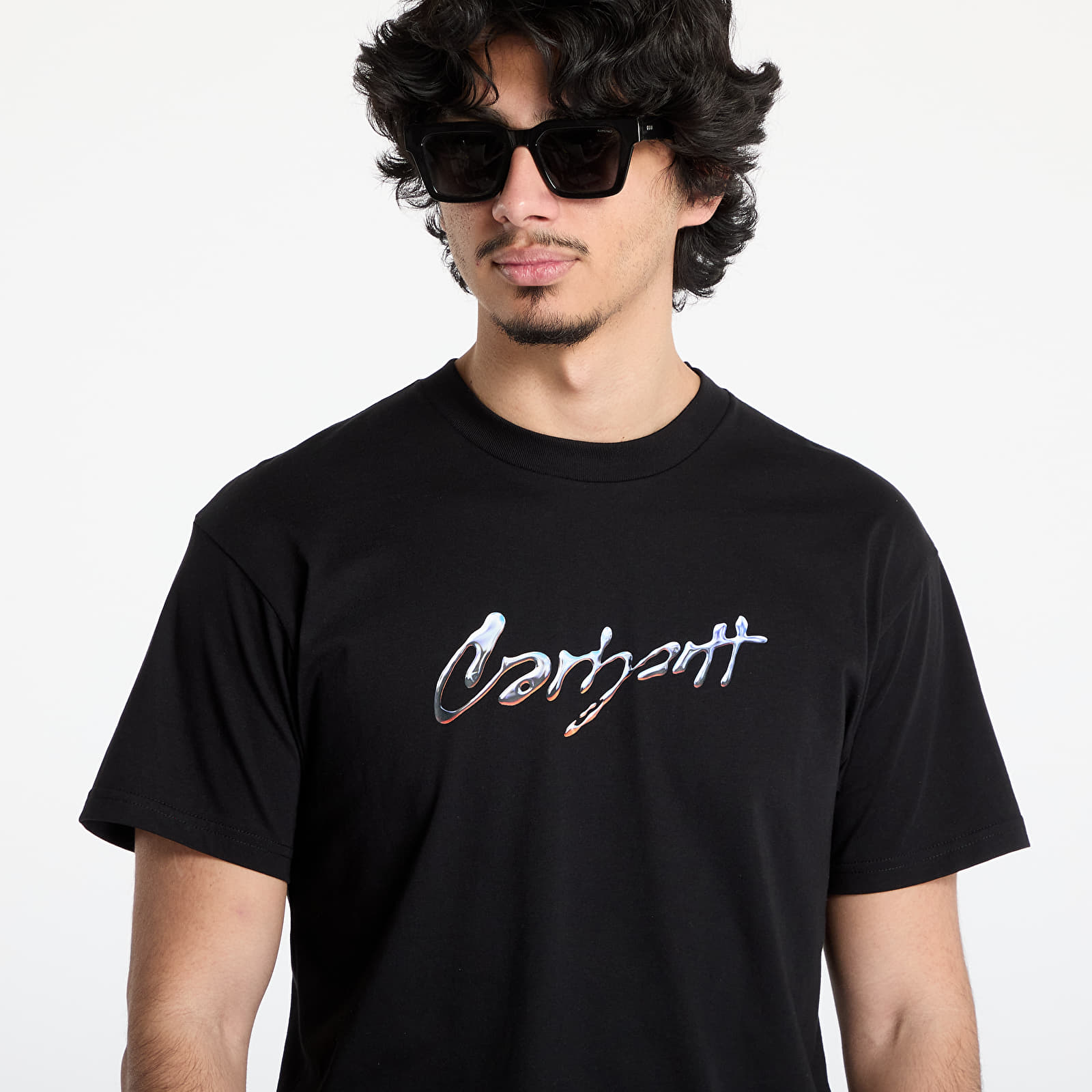 Camisetas hombre Carhartt WIP S/S Drip Script T-Shirt UNISEX Black