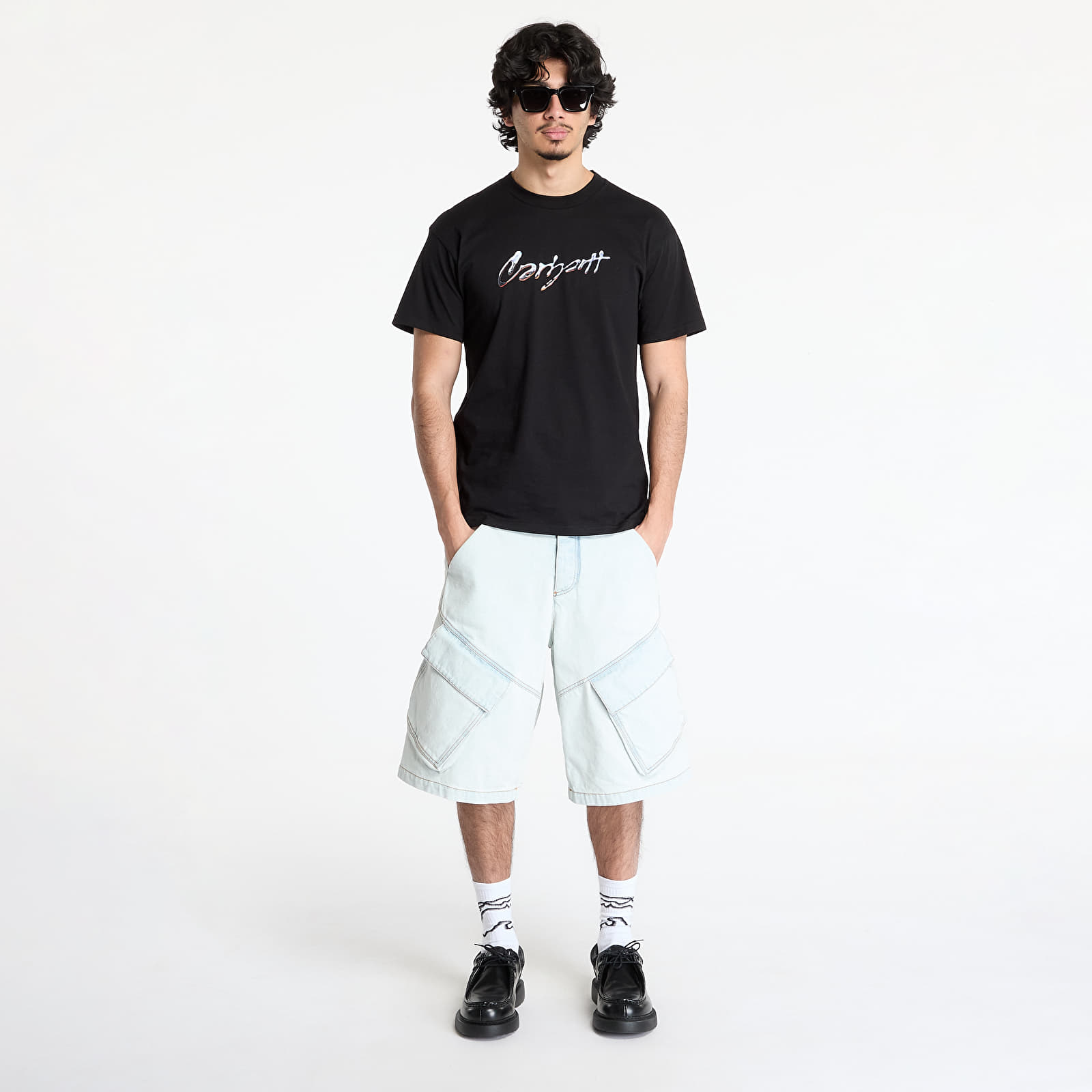 Camisetas hombre Carhartt WIP S/S Drip Script T-Shirt UNISEX Black