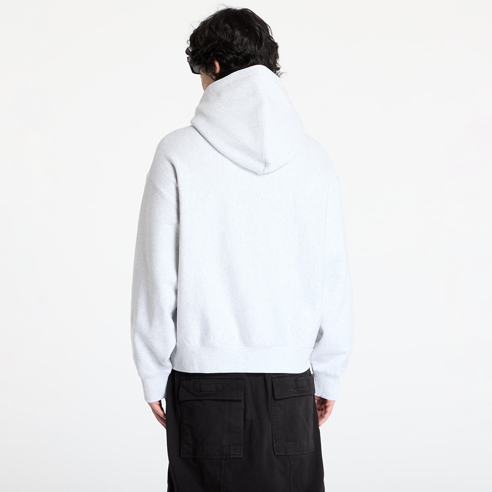 Camisolas de homem Carhartt WIP Hooded Label Script Sweat UNISEX Ash Heather