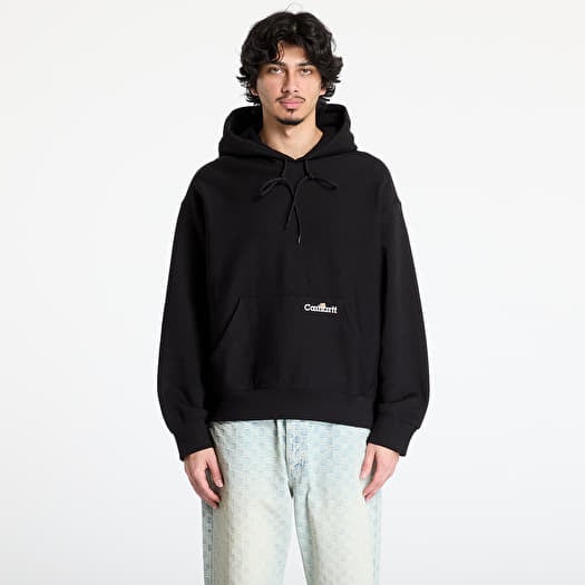 Pulóver Carhartt WIP Hooded Label Script Sweat UNISEX Black