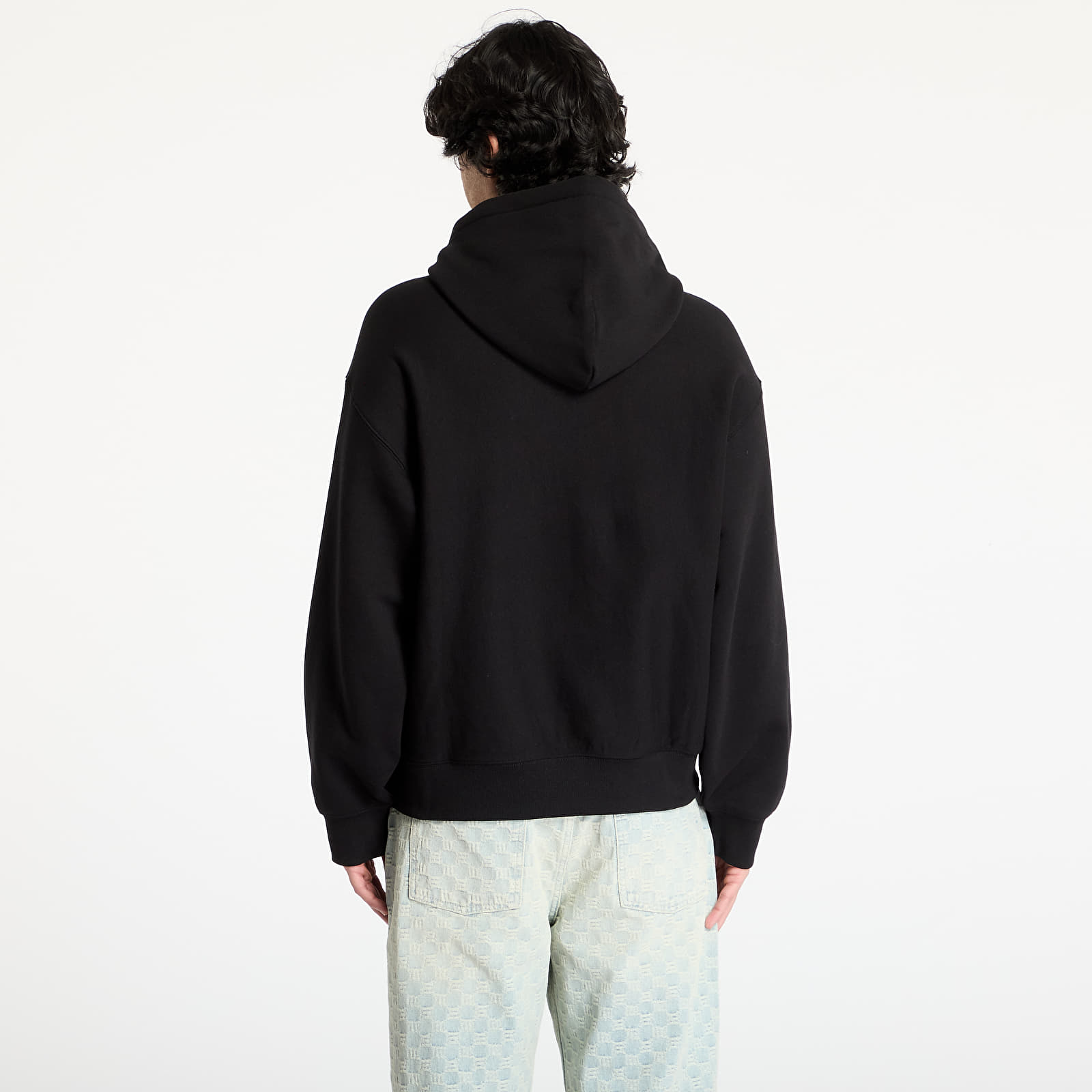 Gensere for menn Carhartt WIP Hooded Label Script Sweat UNISEX Black