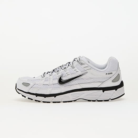 Nike P-6000 White/ Black-Metallic Silver-Black
