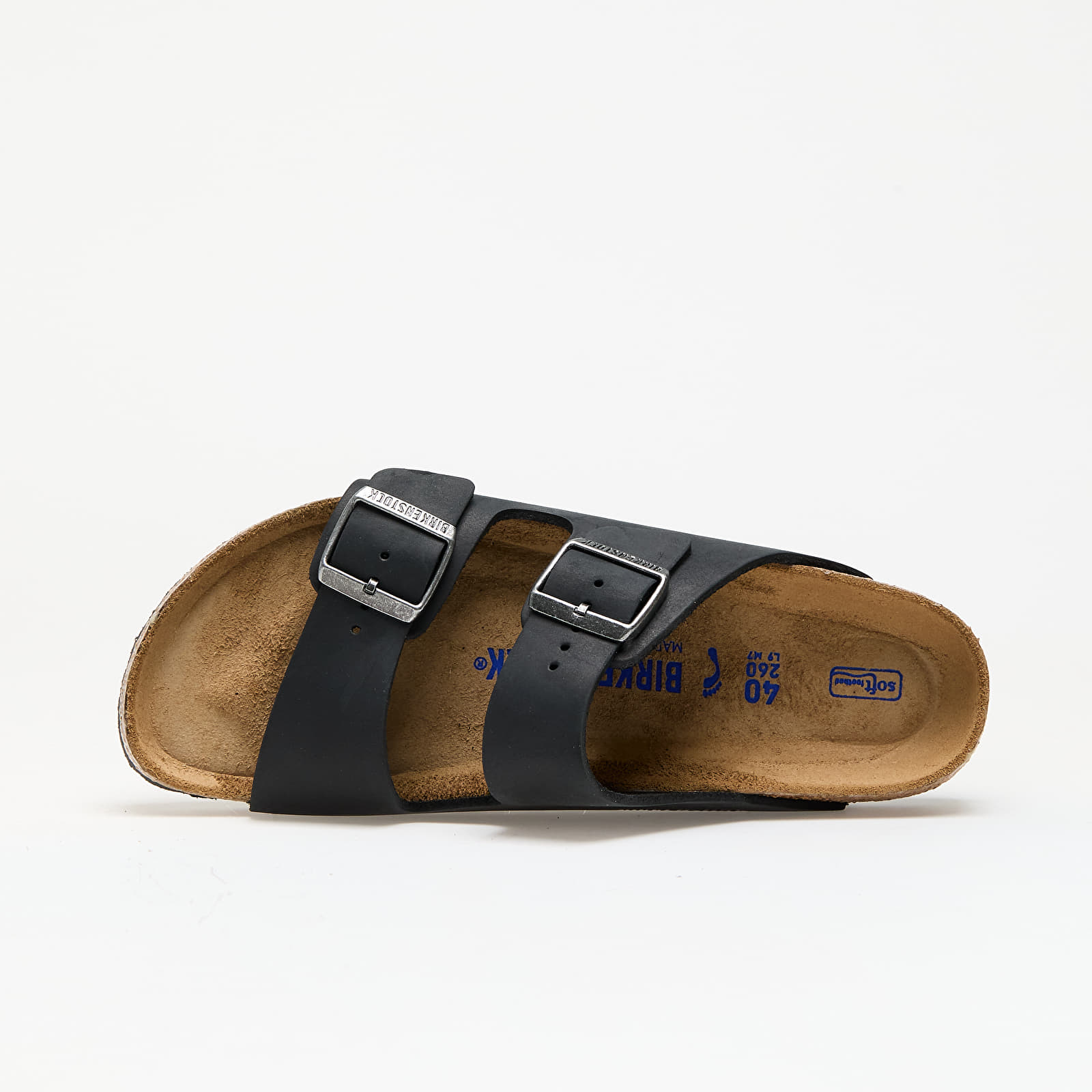 Naiste tossud ja kingad Birkenstock Arizona Soft Footbed Natural Leather Oiled Black