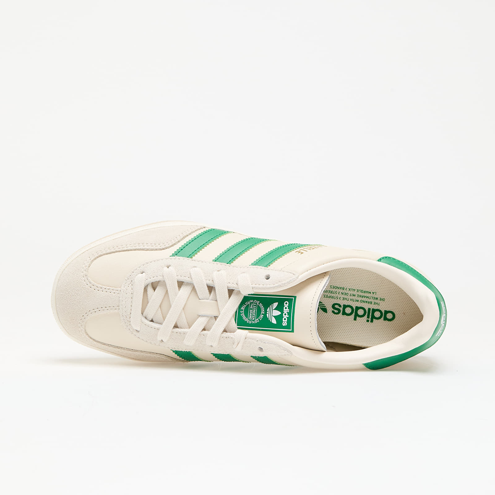 Men's sneakers and shoes adidas Gazelle Indoor Core White/ Green/ Wonder White
