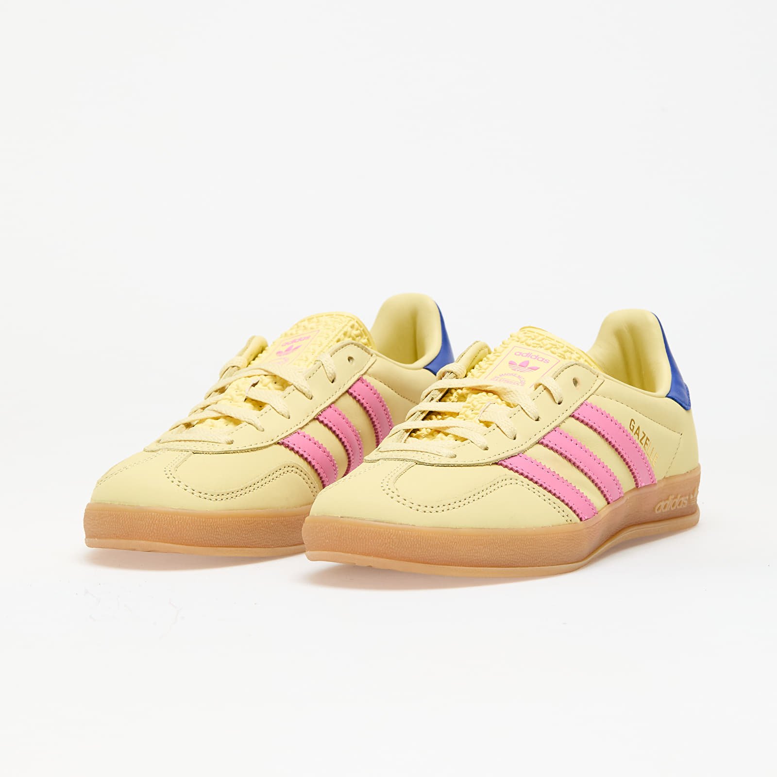 Női tornacipők és cipők adidas Gazelle Indoor W Power Yellow/ Lucid Pink/ Royal Blue