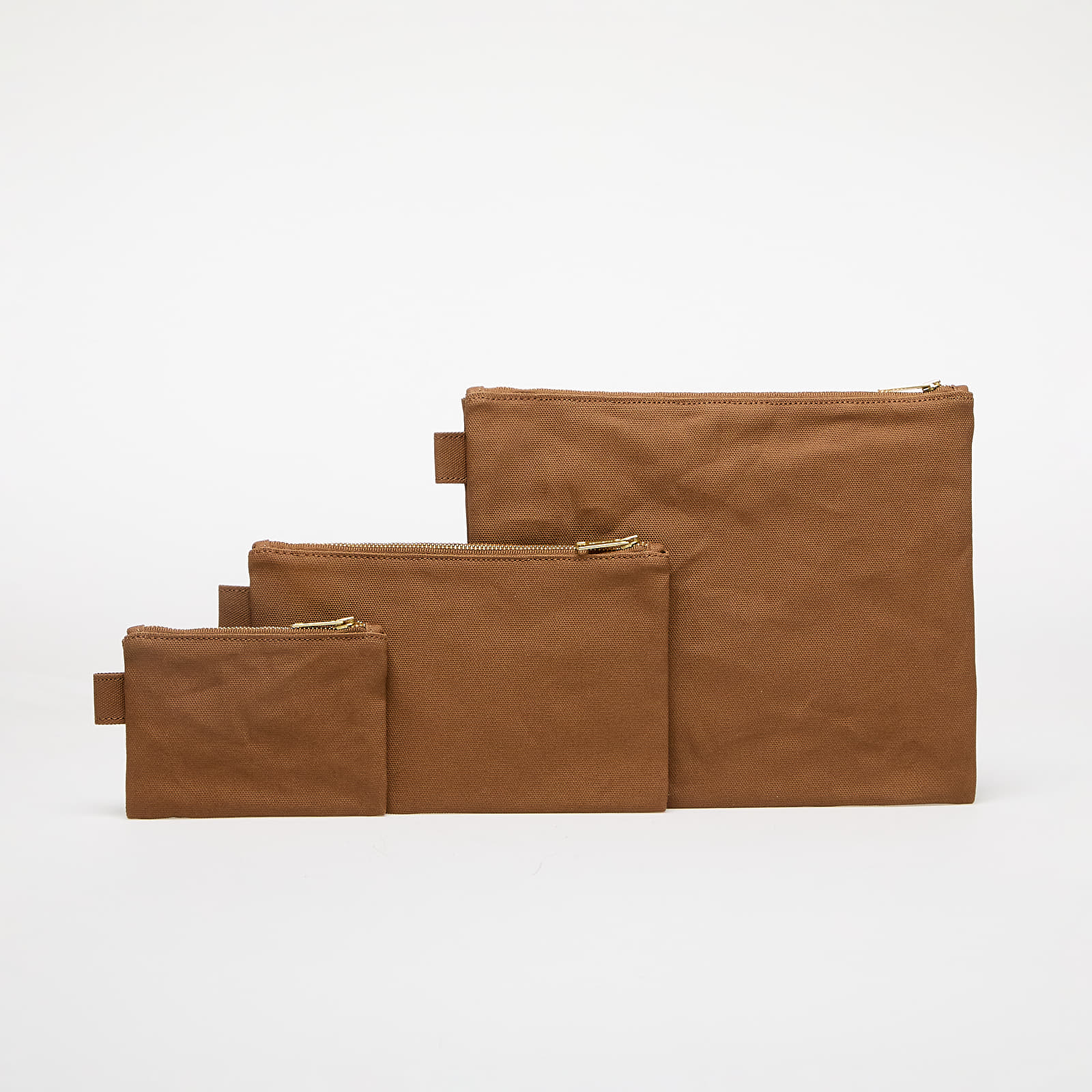 Weitere Accessoires Carhartt WIP Canvas Pouch Set Hamilton Brown