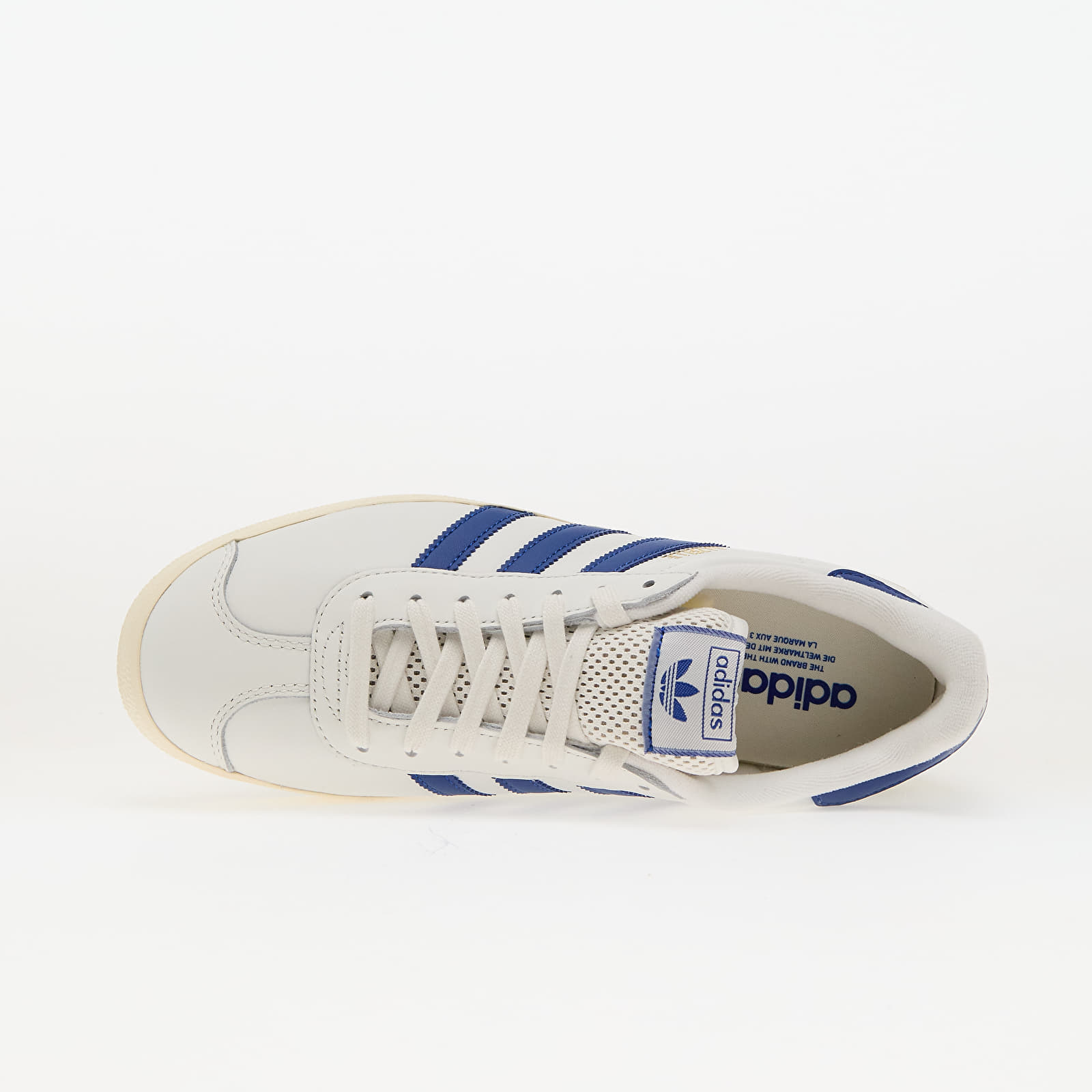 Meeste tossud ja kingad adidas Gazelle Core White/ Royal Blue/ Crew White