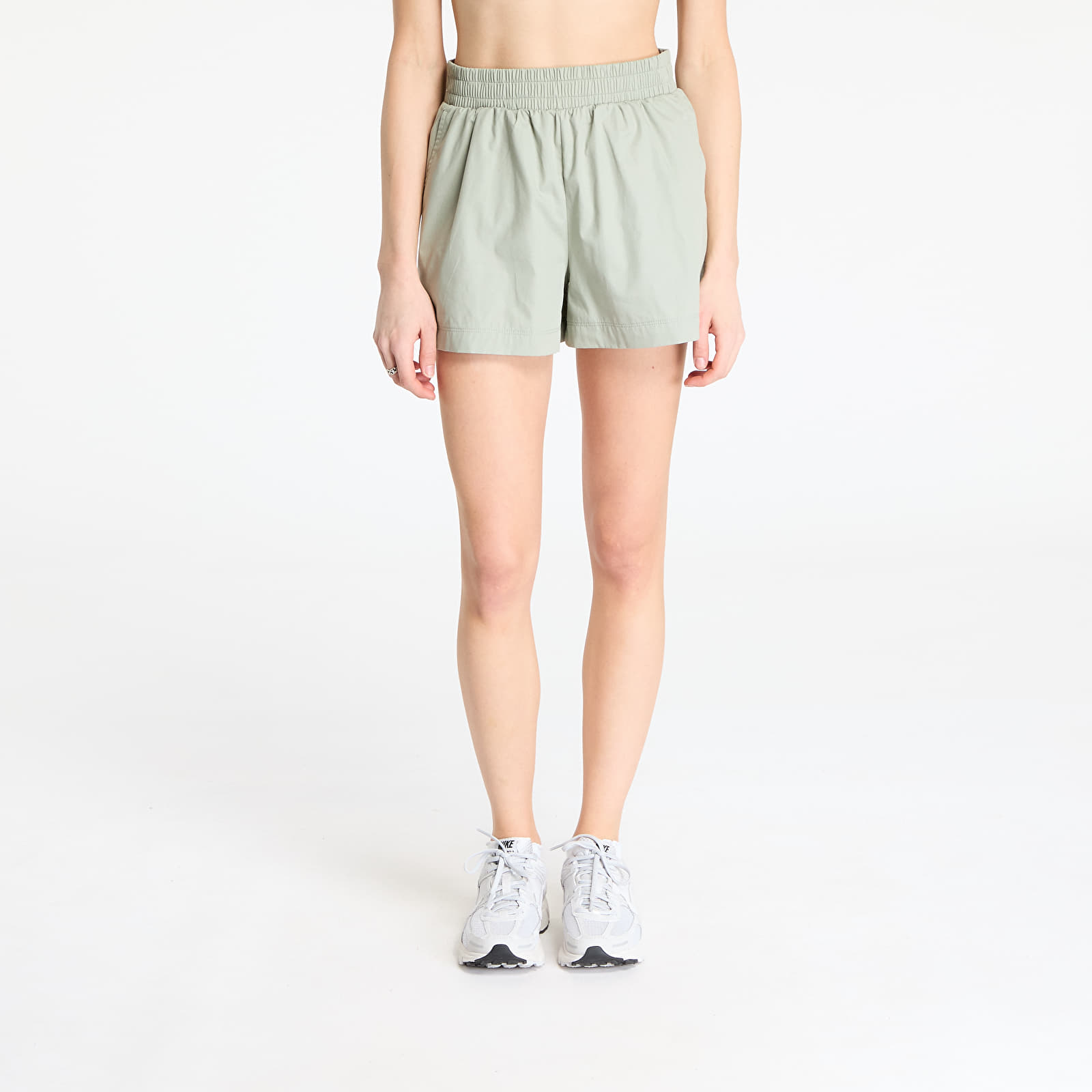 Pantalones cortos New Era Womens Cotton Black Shorts Pastel Green