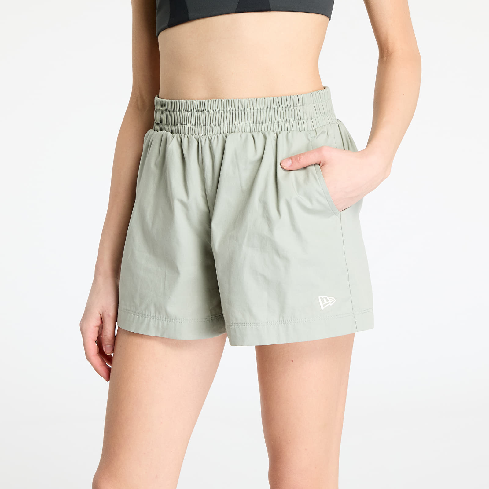 Pantalones cortos New Era Womens Cotton Black Shorts Pastel Green