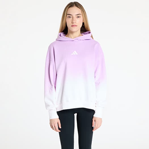 adidas All Szn Loose Dip Dye Hoodie White/ Bliss Lilac