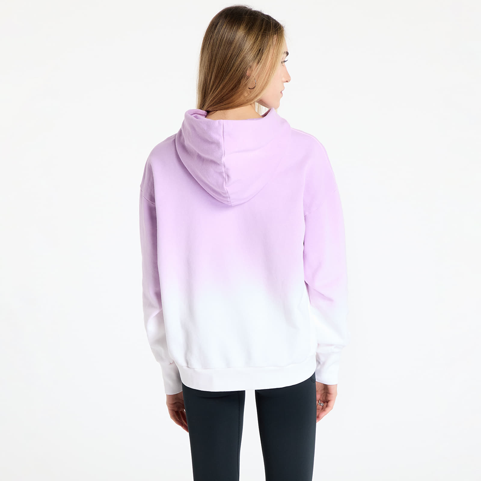 Sweatshirts für Frauen adidas All Szn Loose Dip Dye Hoodie White/ Bliss Lilac
