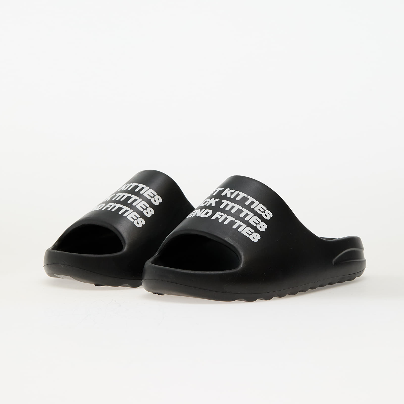 Adidași și pantofi pentru bărbați RIPNDIP Pet Kitties Cloud Slides Black