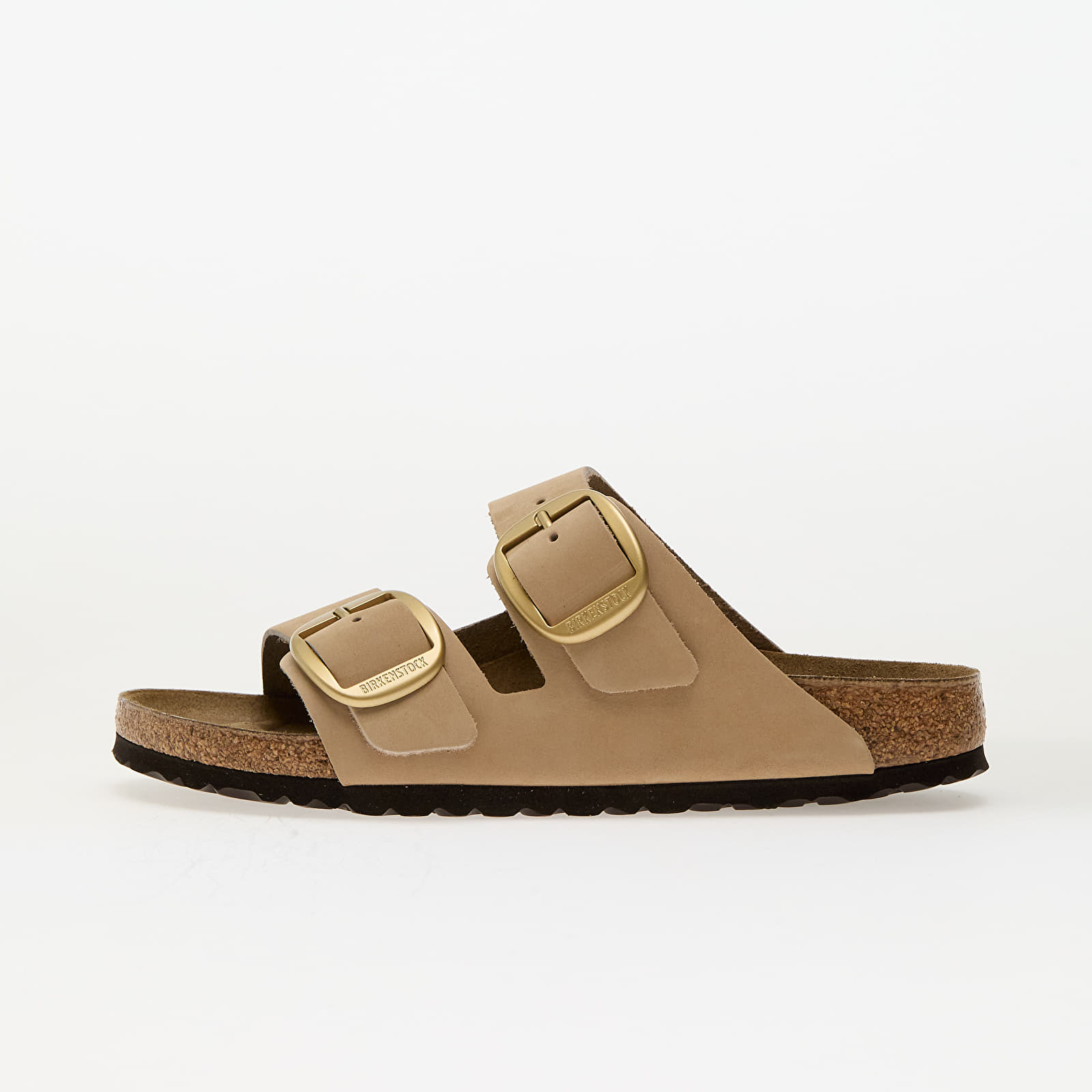Sneakers und Schuhe für Frauen Birkenstock Arizona Big Buckle Nubuk Leather Sandcastle