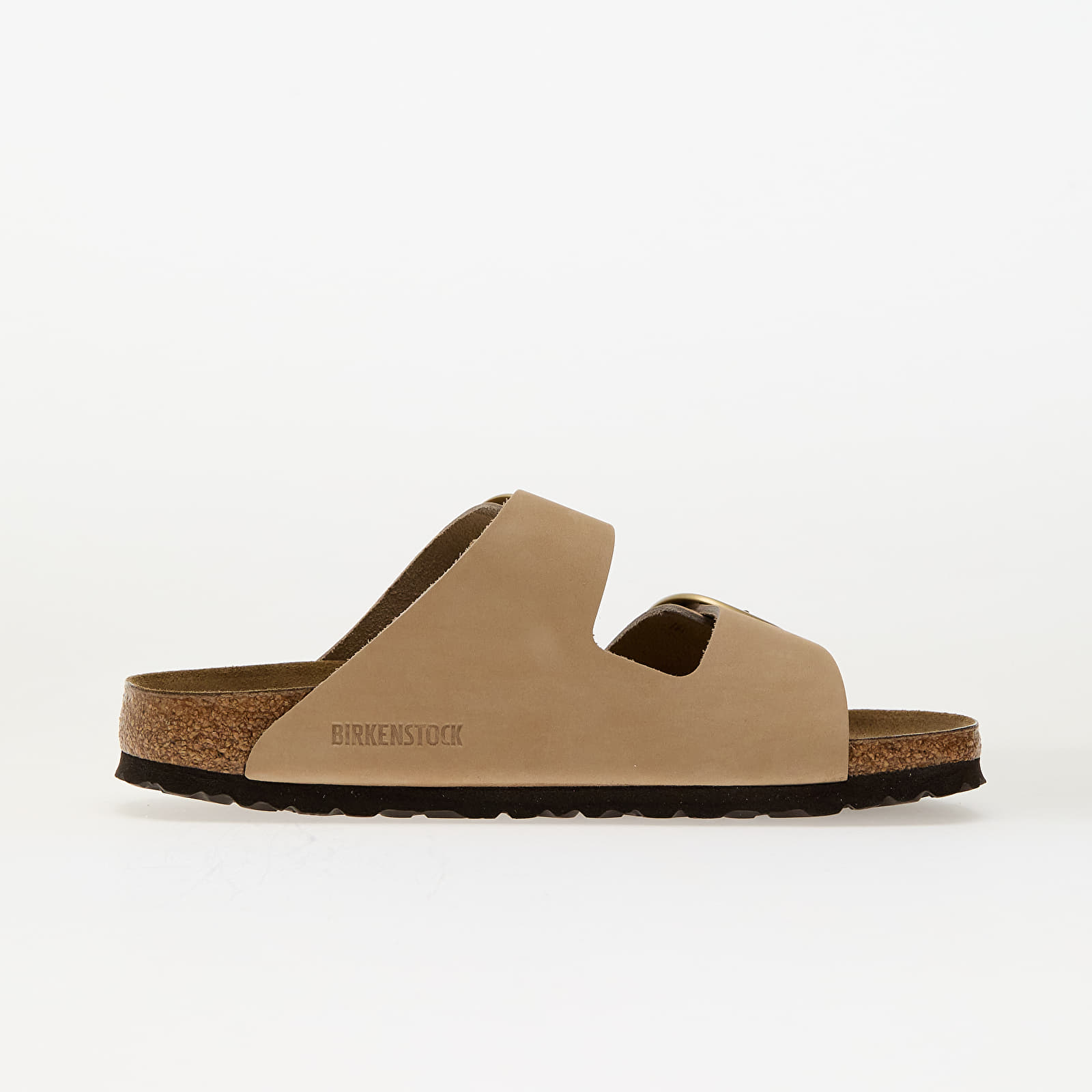 Sneakers und Schuhe für Frauen Birkenstock Arizona Big Buckle Nubuk Leather Sandcastle