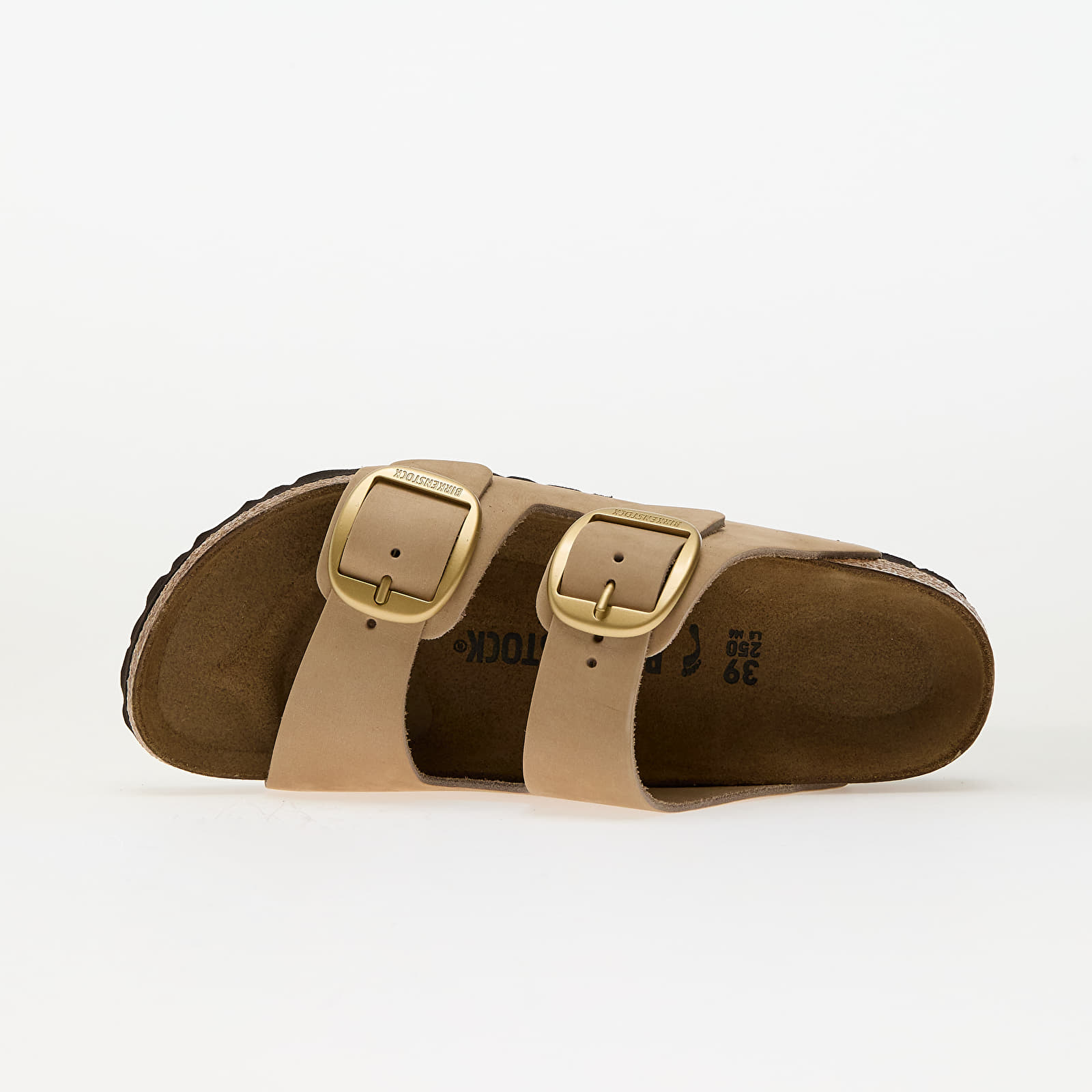 Sneakers und Schuhe für Frauen Birkenstock Arizona Big Buckle Nubuk Leather Sandcastle