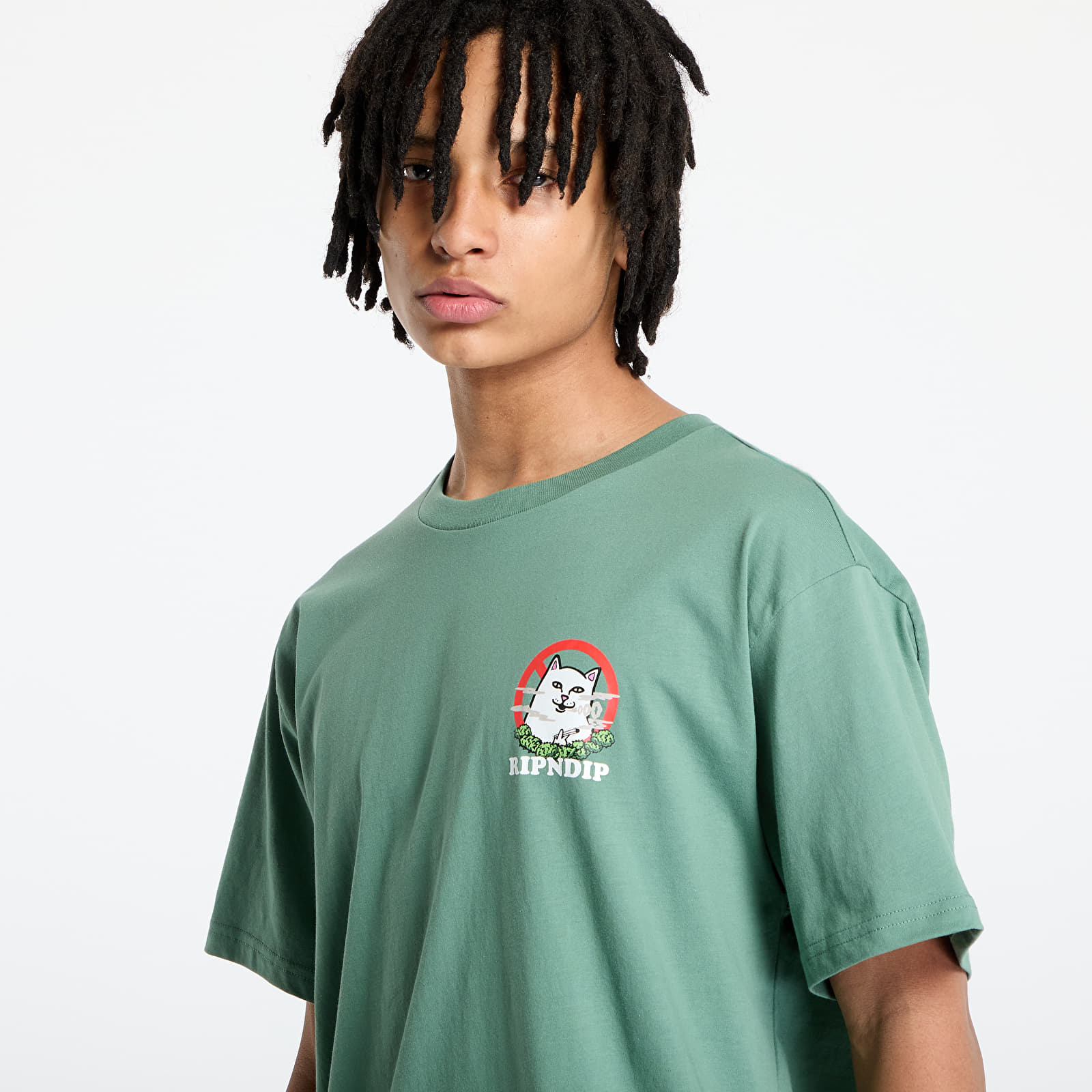 Men's T-shirts RIPNDIP No Smoking Tee Light Olive