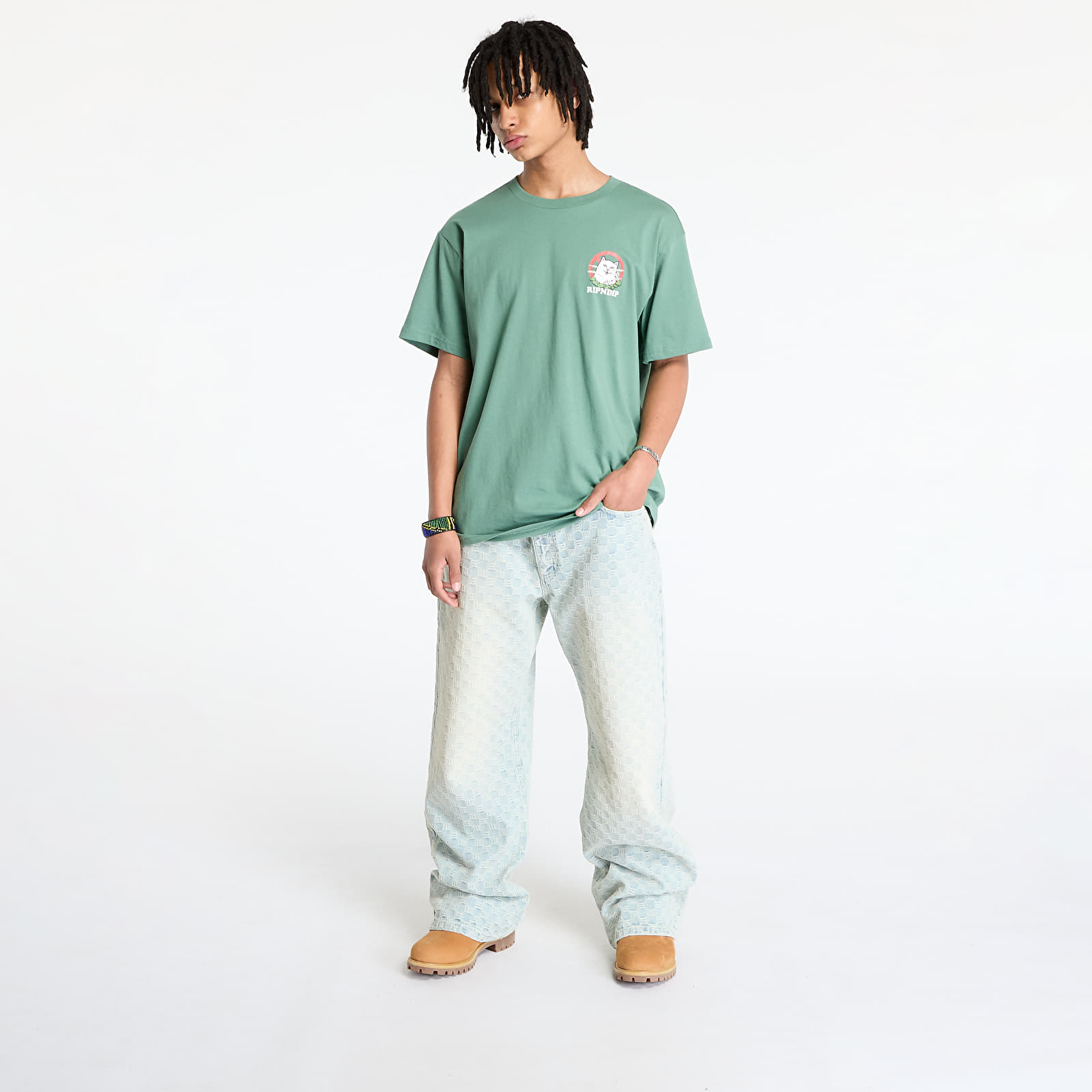 Men's T-shirts RIPNDIP No Smoking Tee Light Olive