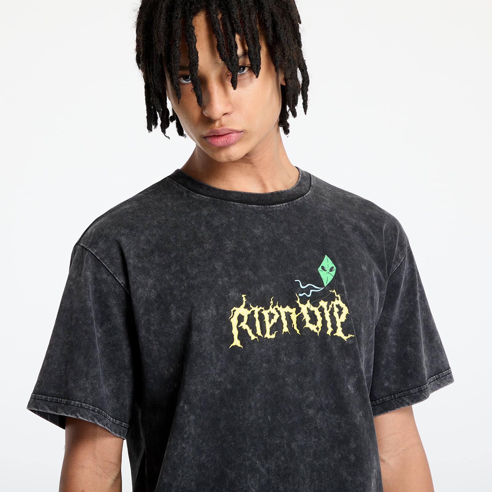 Men's T-shirts RIPNDIP Electric Tee Black Wash