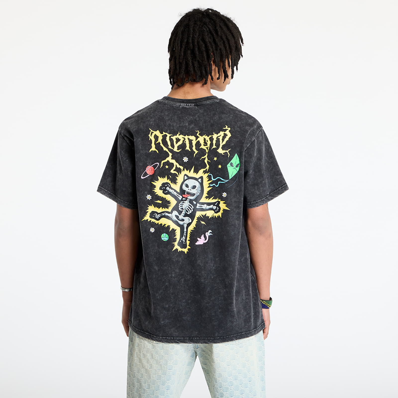 Men's T-shirts RIPNDIP Electric Tee Black Wash
